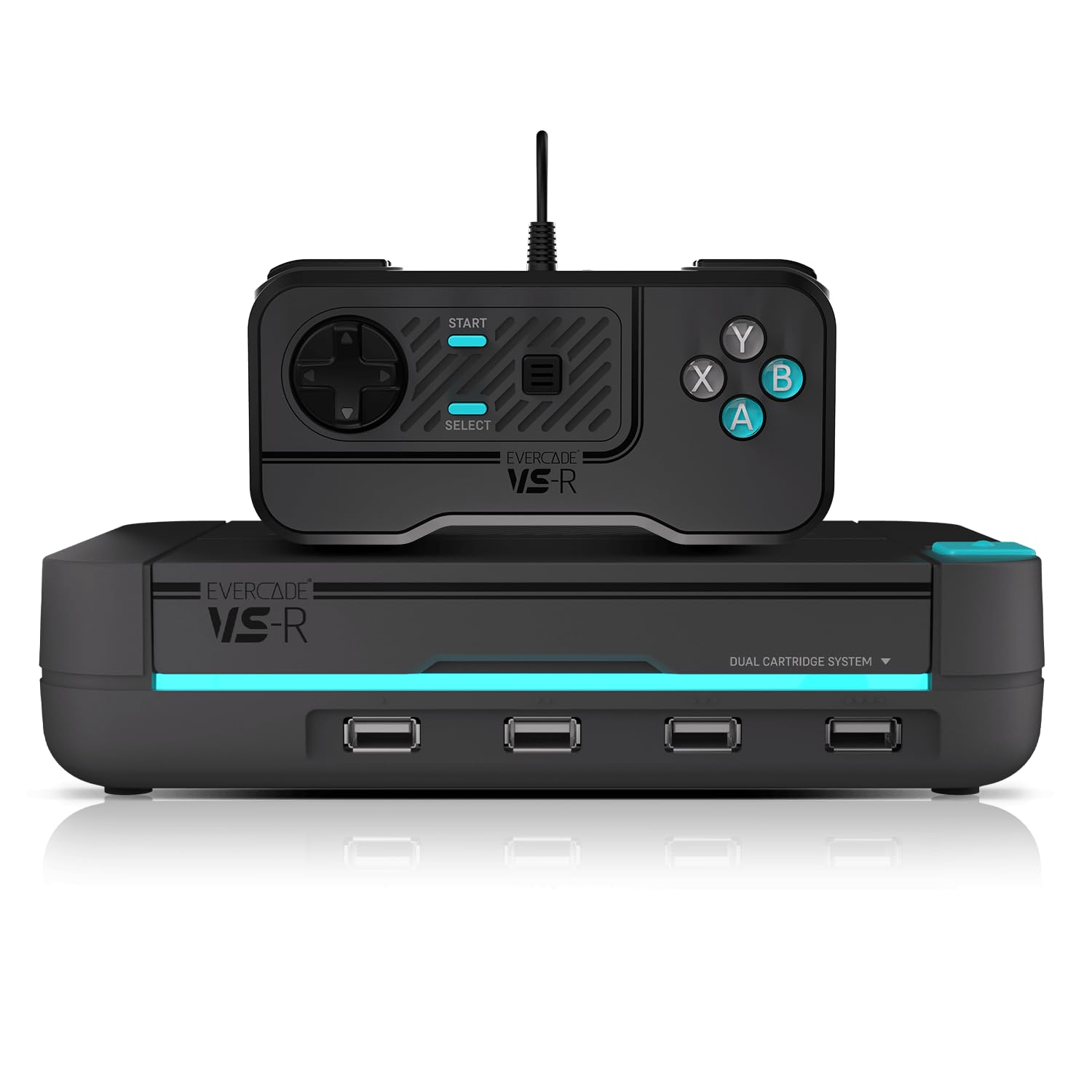 Evercade VS-R Retro Gaming Console with Controller - Includes Tomb Raider 1, 2 & 3 Games | Classic Arcade Experience for Home Entertainment & Nostalgic Gaming Nights