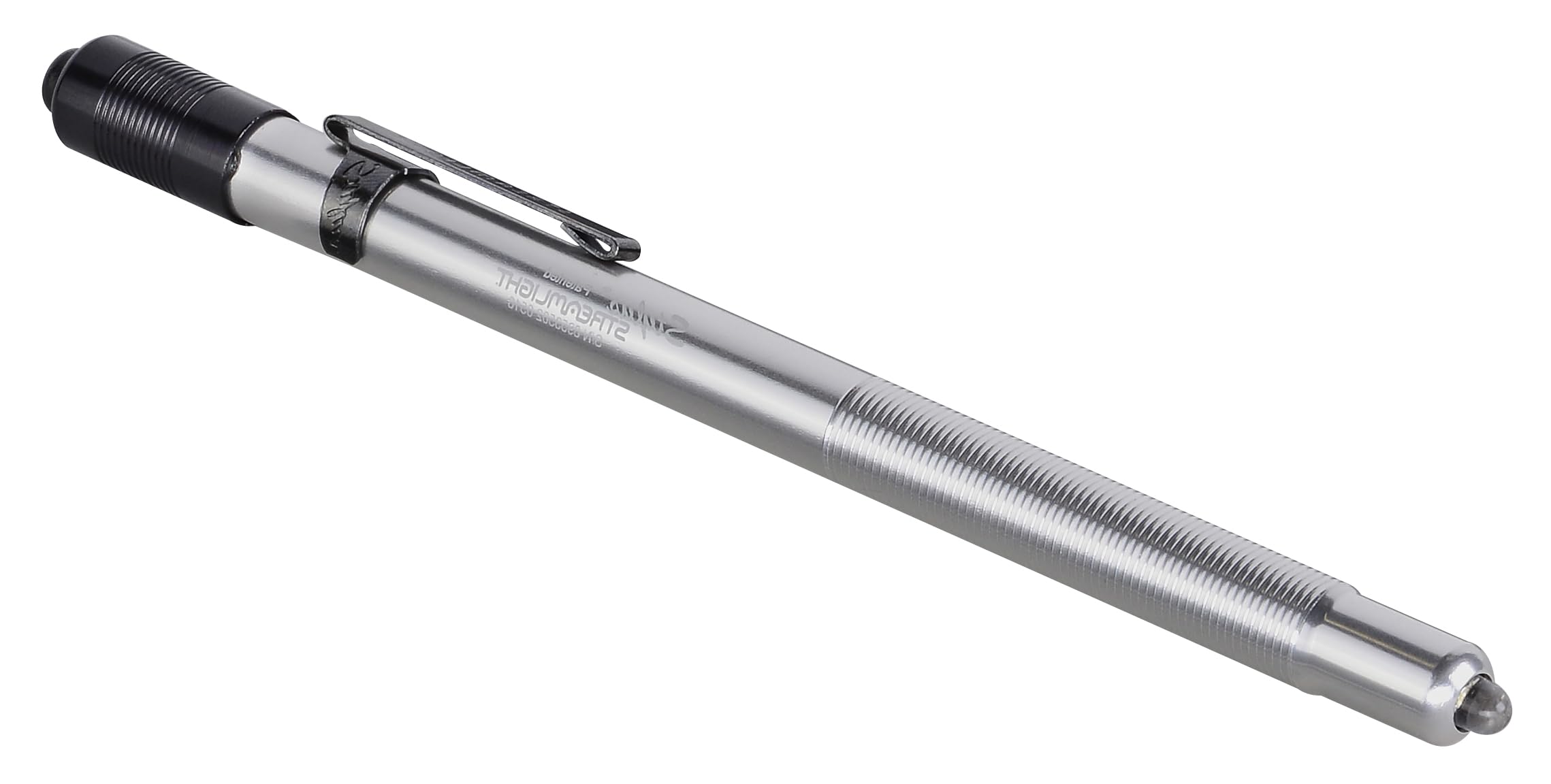 Streamlight 65012 Stylus 11-Lumen White LED Pen Light with 3 AAAA Alkaline Batteries - Compact & Bright Flashlight for Inspection, Reading & Emergency Use - Silver