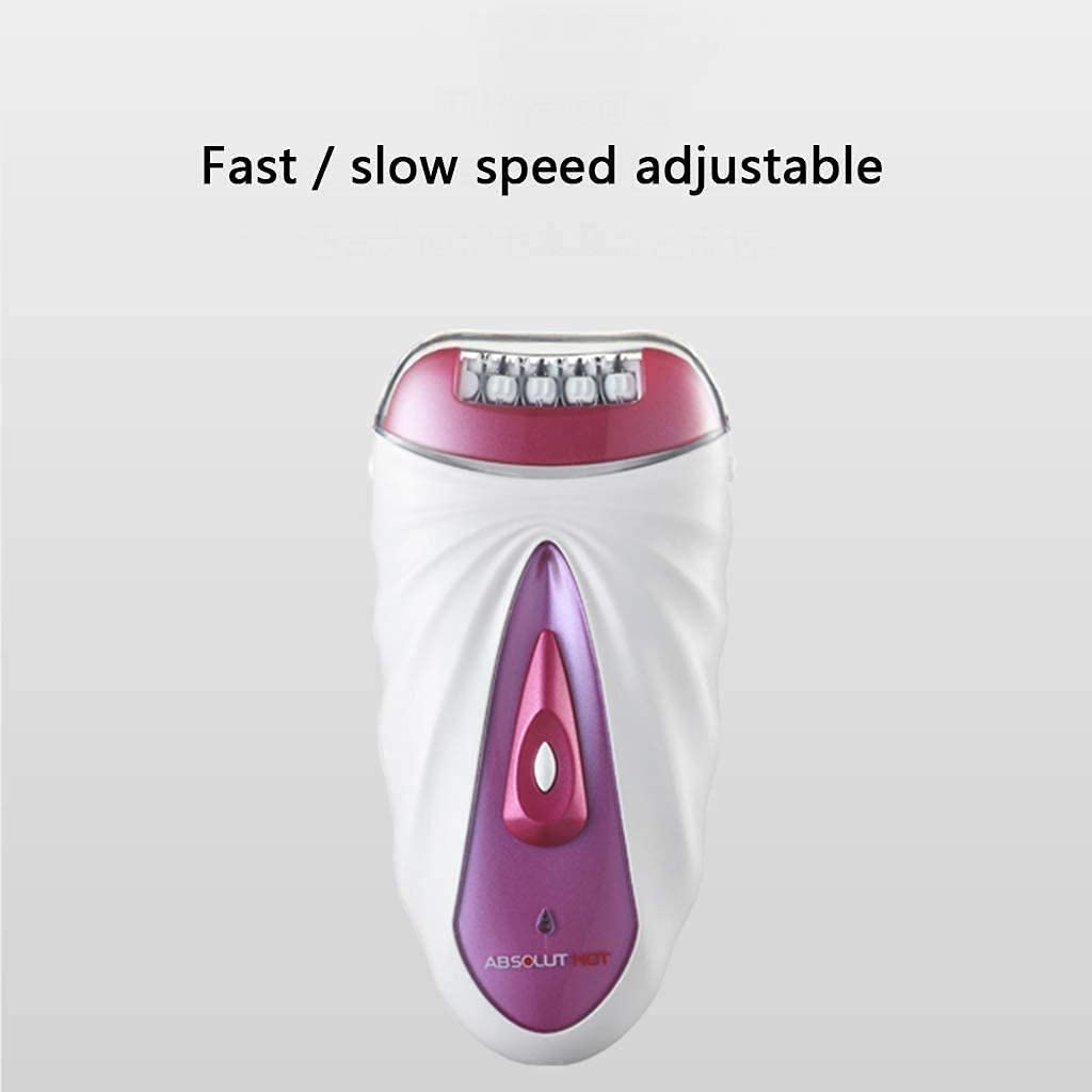 Rechargeable Electric Epilator for Women - Cordless Hair Removal Shaver for Body & Face, Low Noise & Safe Design | Perfect for Smooth Skin at Home or Travel
