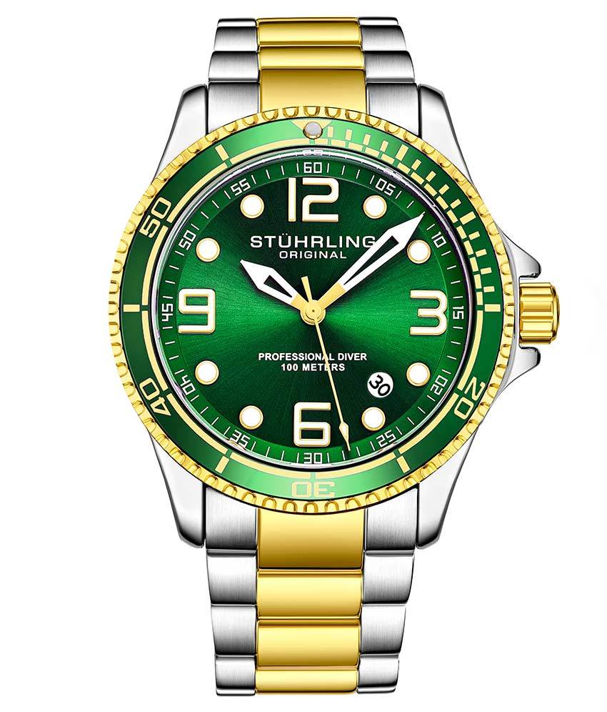 3930 Quartz 43mm Diver Watch - Waterproof Stainless Steel Sports Watch for Men - Perfect for Swimming, Diving & Outdoor Adventures