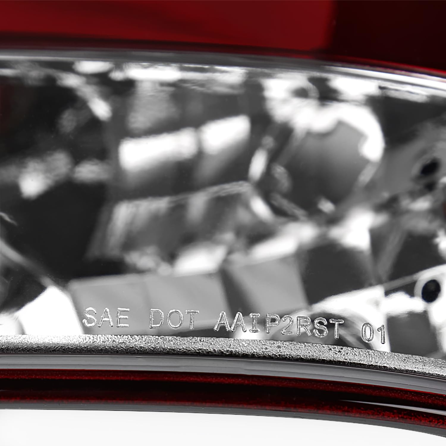 Spec-D Tuning Red Clear LED Tail Lights for 2005-2015 Nissan Armada - Left & Right Pair Assembly - Enhanced Visibility & Style for Night Driving & Custom Car Upgrades