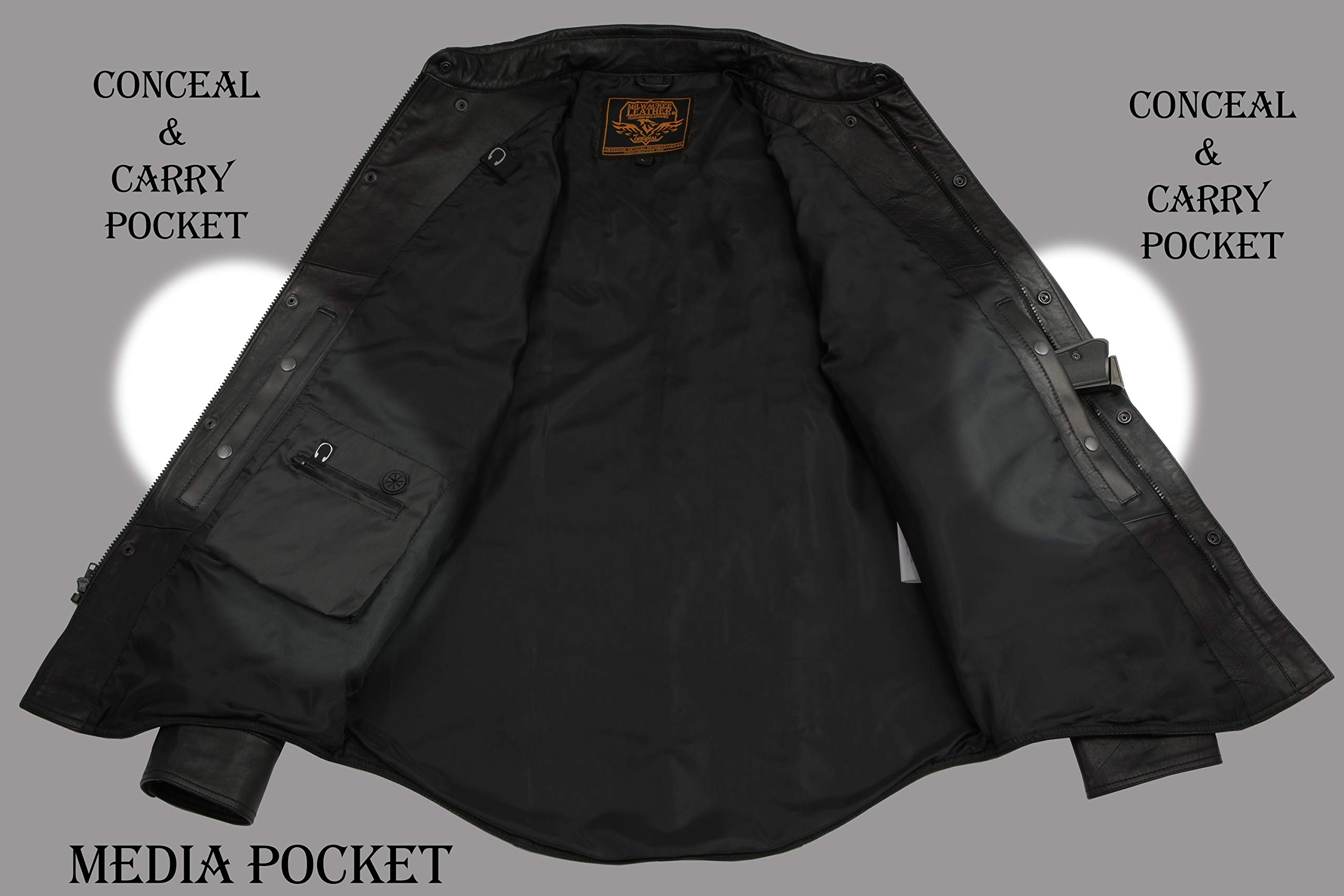 Men's Lightweight Casual Snap Button Real Leather Long Sleeve Shirt - Black (Small) | Perfect for Office, Date Night & Outdoor Activities