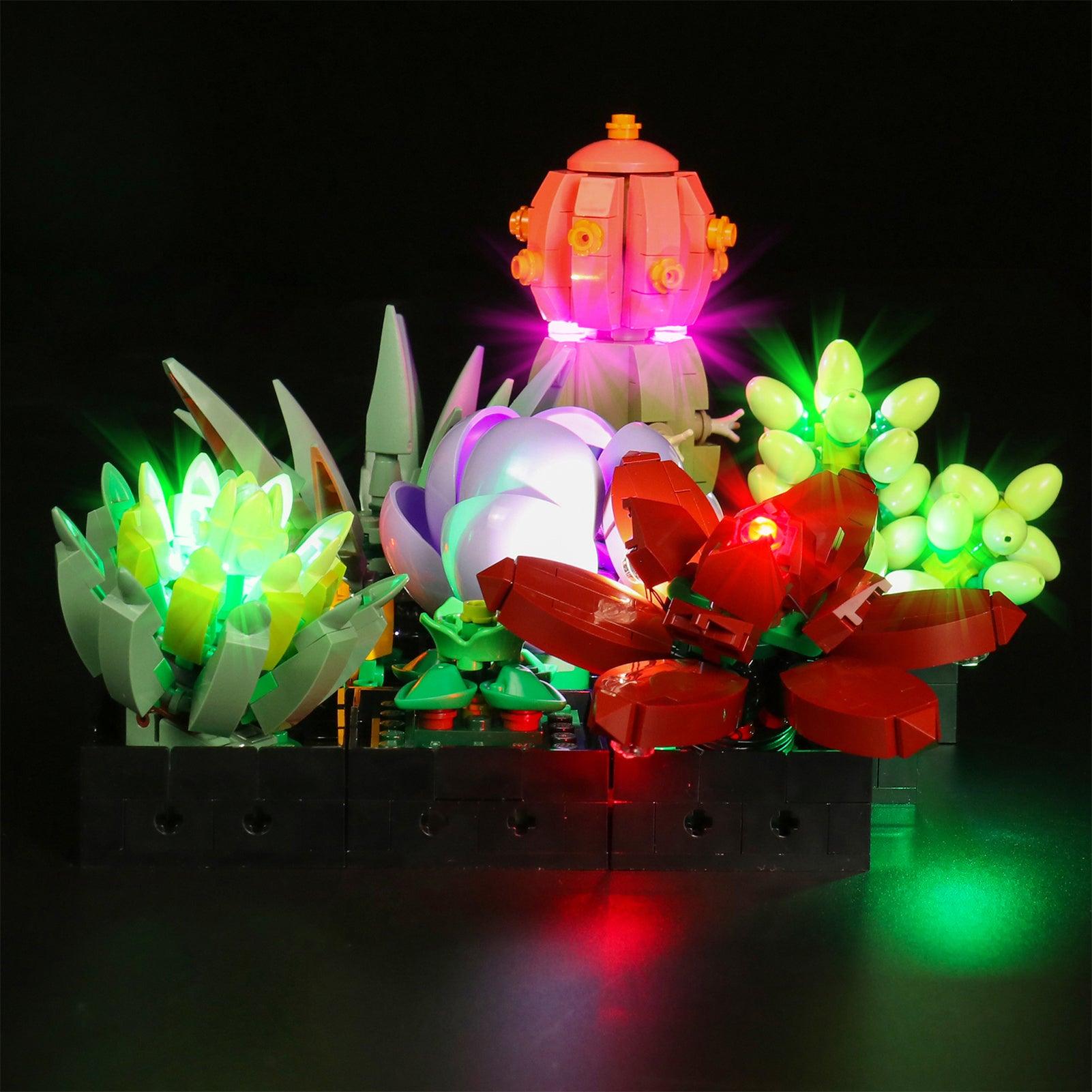 LEGO Ideas Succulents 10309 Light Kit - LED Lighting Set for LEGO Plant Decor Building Kit | Perfect for Home Office Desk Decor & Gift for LEGO Lovers