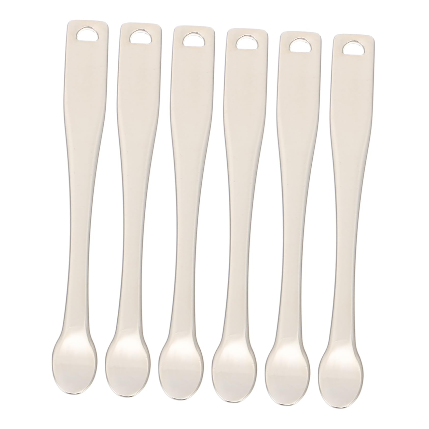 18-Piece Electroplating Cream Spoon Set - Mini Makeup Spatula for Moisturizer, Face Mask & Jam - Reusable Zinc Alloy Beauty Applicators (Silver) - Perfect for Home Spa, Salon & DIY Skincare