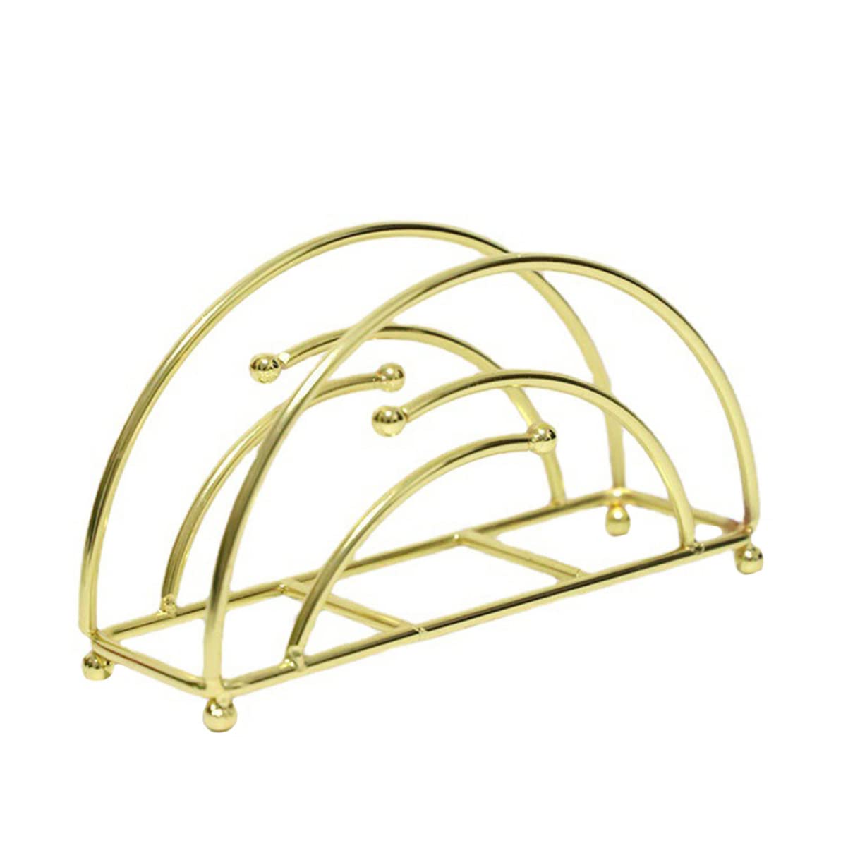 Luxshiny Iron Art Napkin Holder - Farmhouse Style Semicircle Napkin Dispenser for Dining Table Decor | Perfect for Kitchen, Restaurant, and Home Decor
