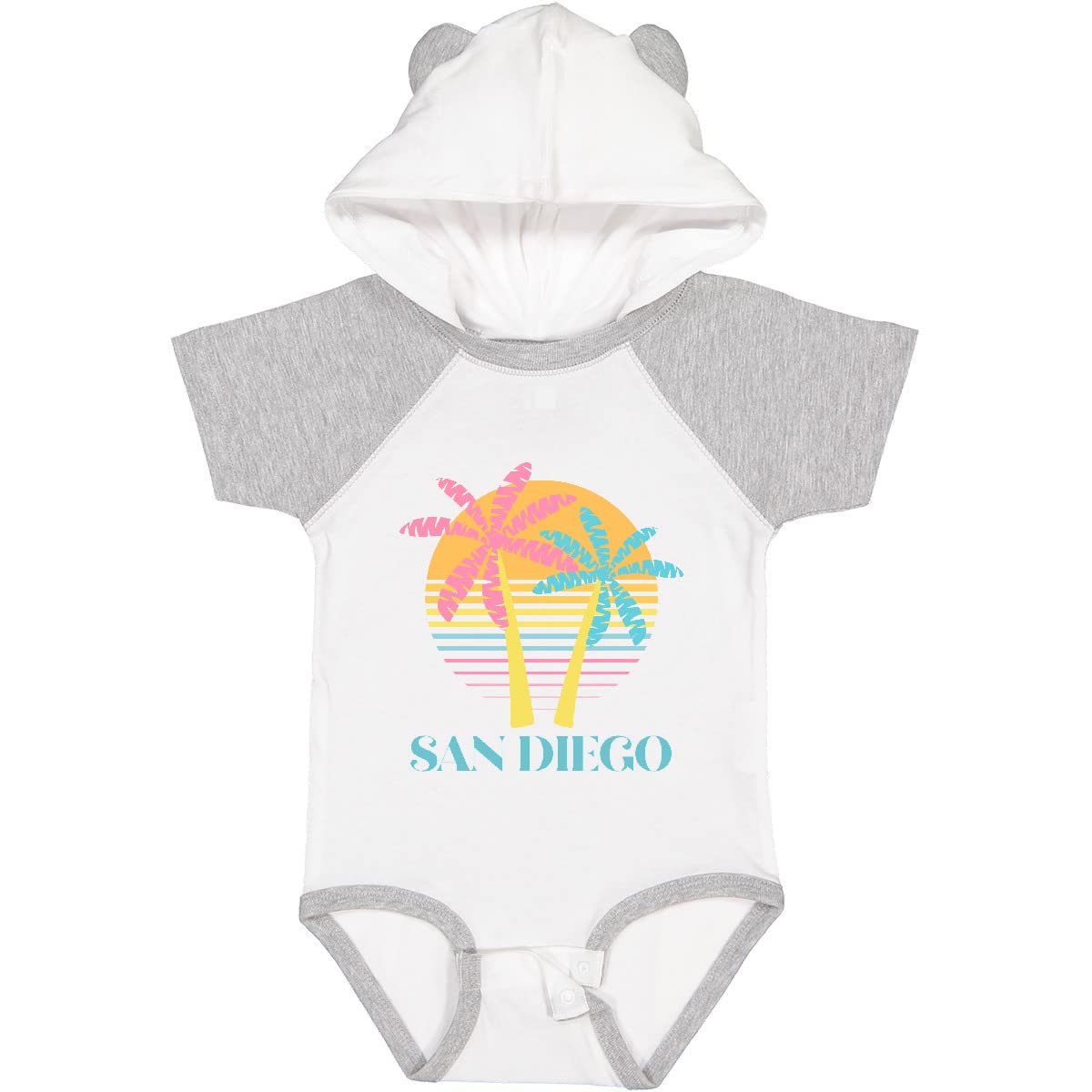 Inktastic San Diego California Beach Vacation Baby Bodysuit - Cute Infant Onesie for Summer Travel & Family Photos | Soft Cotton Unisex Romper for Newborns, Boys & Girls