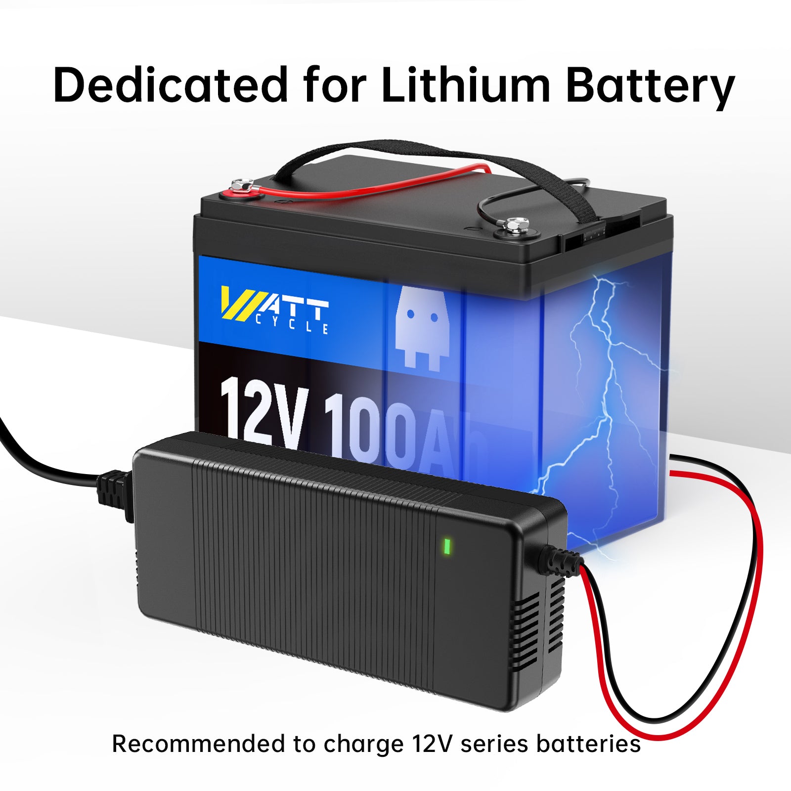 14.6V 20A LiFePO4 Battery Charger with Plastic Shell - Fast Charging for Electric Bikes, Scooters, and Power Tools - Perfect for Home, Workshop, and Outdoor Use