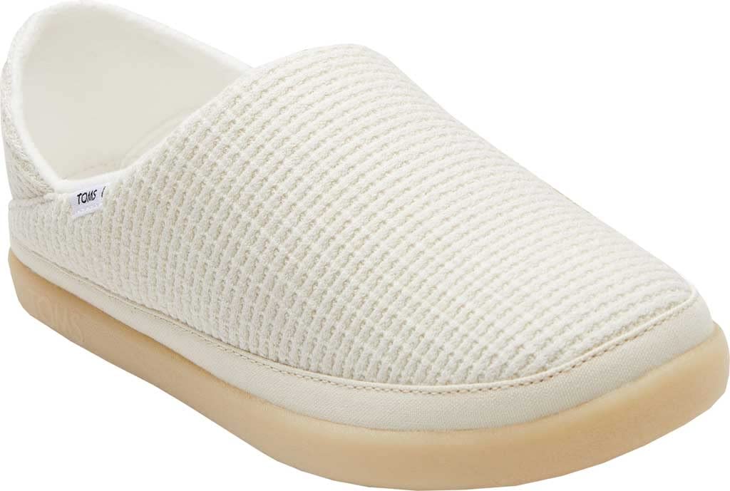 TOMS Women's Ezra Waffle Knit Clog Slippers - Comfortable House Shoes for Women, Cozy Indoor/Outdoor Slides for Relaxing at Home, Lounging or Quick Errands