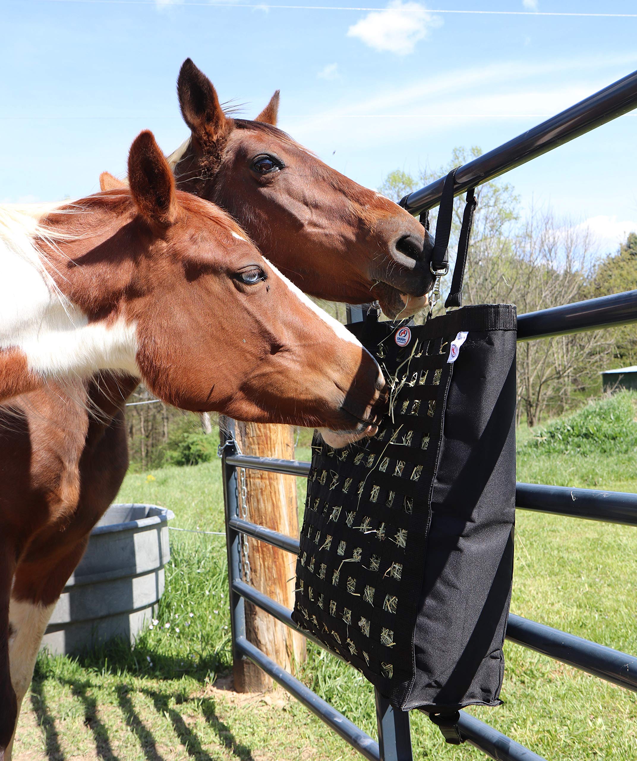 Ultra Slow Feeder Horse Hay Bag - Heavy Duty Bottom for Grazing Control - 6 Month Warranty - Perfect for Pasture, Stall & Trail Riding