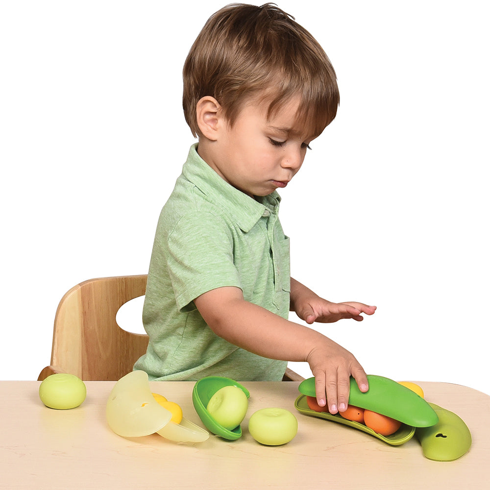Tactile Sensory Bean Pods Play Set for Kids - Fine Motor Skills Development & Sensory Exploration Toy for Toddlers - Perfect for Montessori Learning, Autism Therapy, and Early Childhood Education