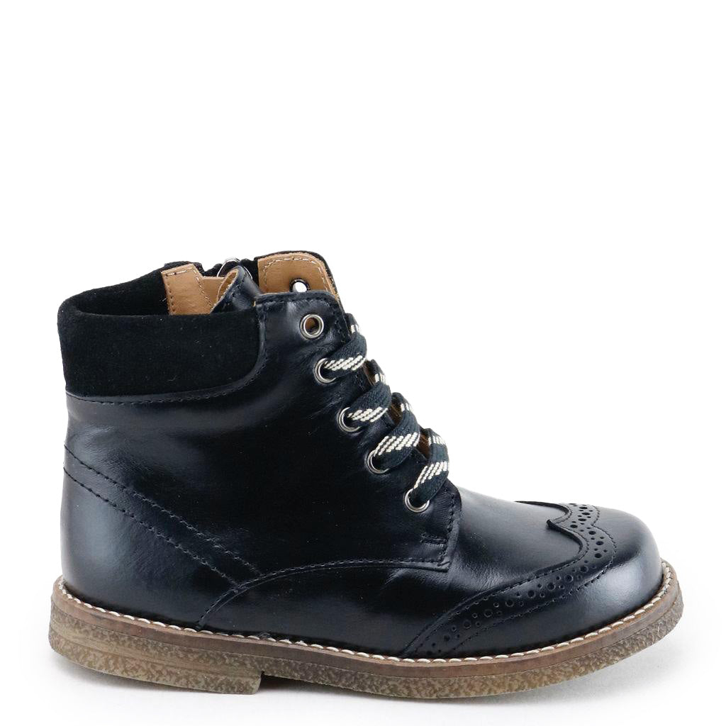Stylish Black Wingtip Zipper Booties for Men - Comfortable Dress Shoes with Classic Brogue Design - Perfect for Business, Office & Formal Occasions