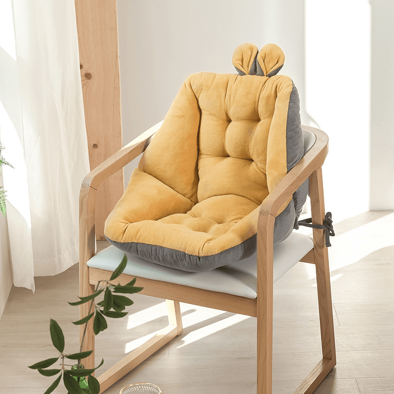Adorable Bunny Chair Cushion - Soft Plush Seat Pad for Kids Room, Nursery, or Gaming Chair - Perfect for Home Decor, Reading Nook, and Cozy Comfort