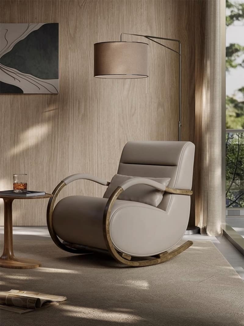 Snail Rocking Lazy Designer Chair - Ergonomic Comfort for Home Office, Gaming & Relaxation - Perfect for Small Spaces & Modern Decor