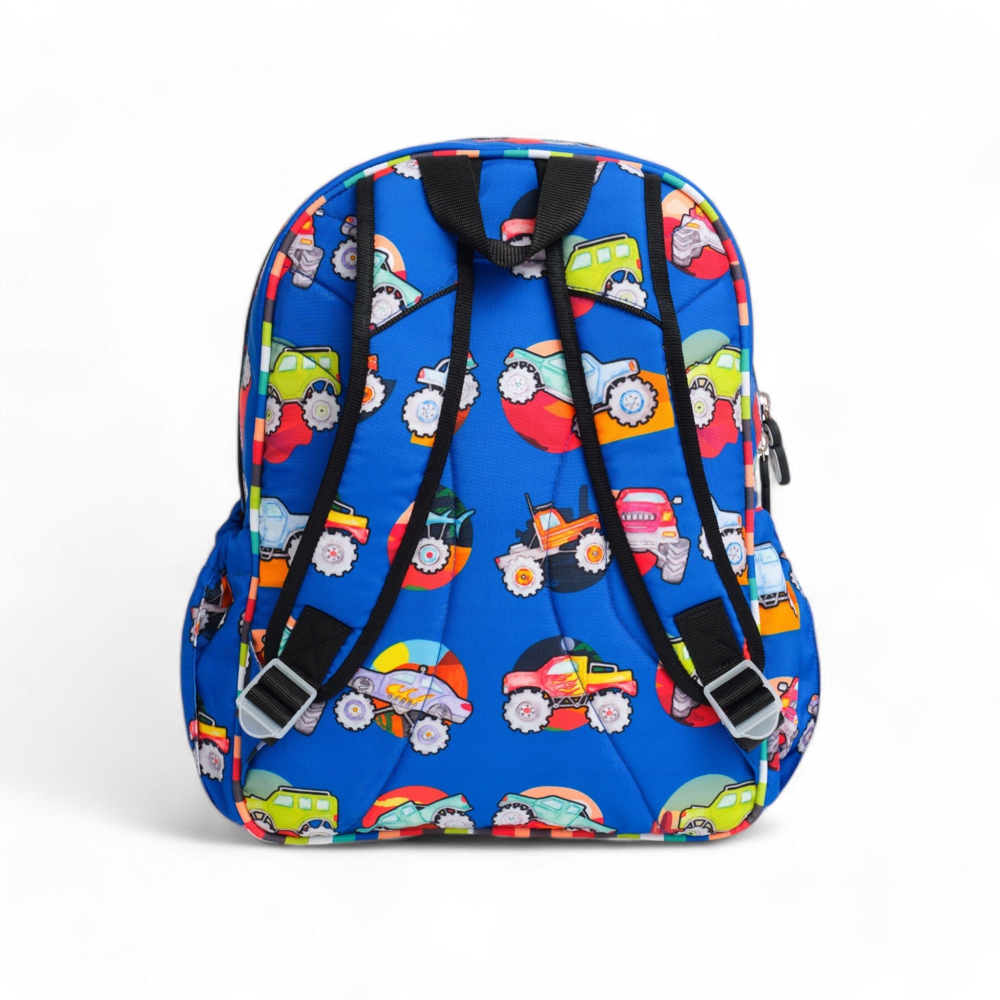 Monster Truck Medium Backpack Set for Kids - Durable School Backpack with Multiple Pockets - Perfect for School, Travel & Outdoor Adventures