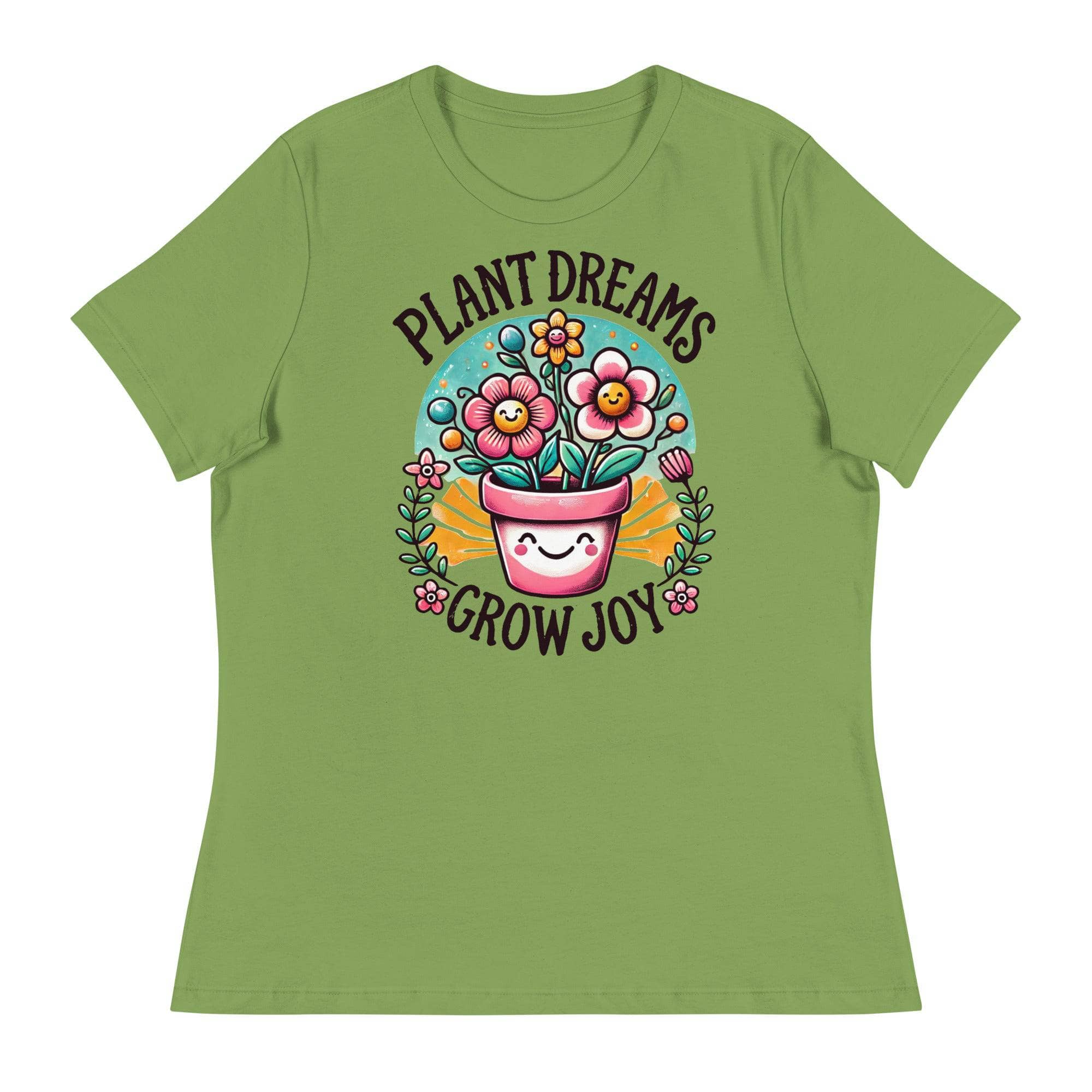 Plant Dreams Grow Joy T-Shirt - Inspirational Gardening Tee for Plant Lovers, Comfortable Cotton Shirt for Women & Men - Perfect for Gardening, Outdoor Activities & Casual Wear