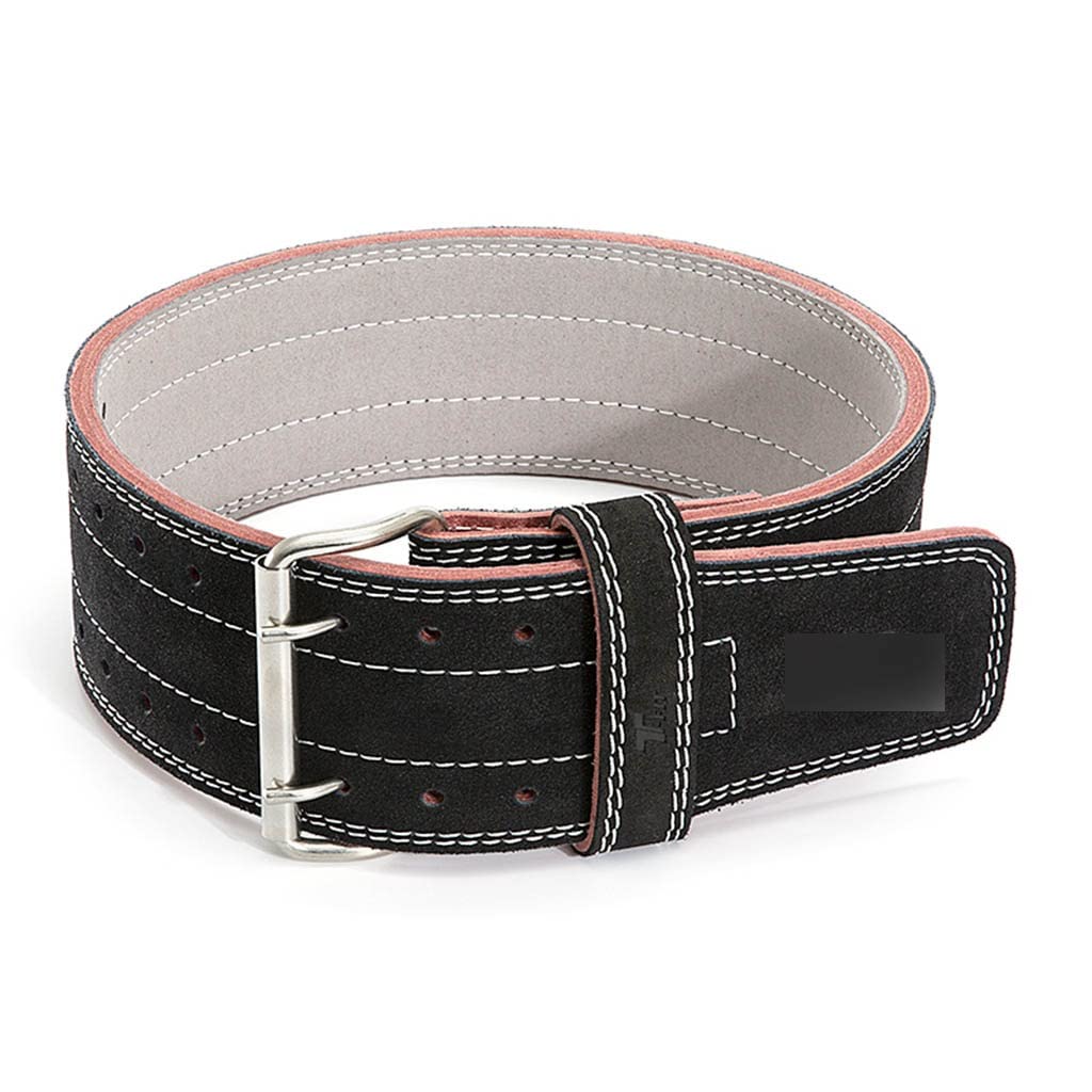 Professional Weightlifting Belt - Heavy Duty Cowhide Squat Belt for Strength Training, Powerlifting & Fitness (Black, X-Large) - Ideal for Gym, CrossFit & Outdoor Workouts