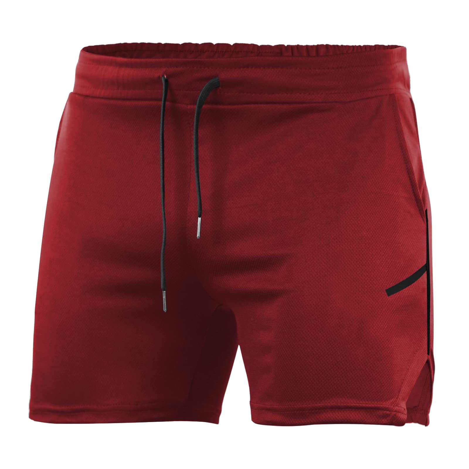 CE Men's Lightweight Workout Running Shorts with Zipper Pockets - Breathable Athletic Gym Shorts for Jogging, Training & Outdoor Activities