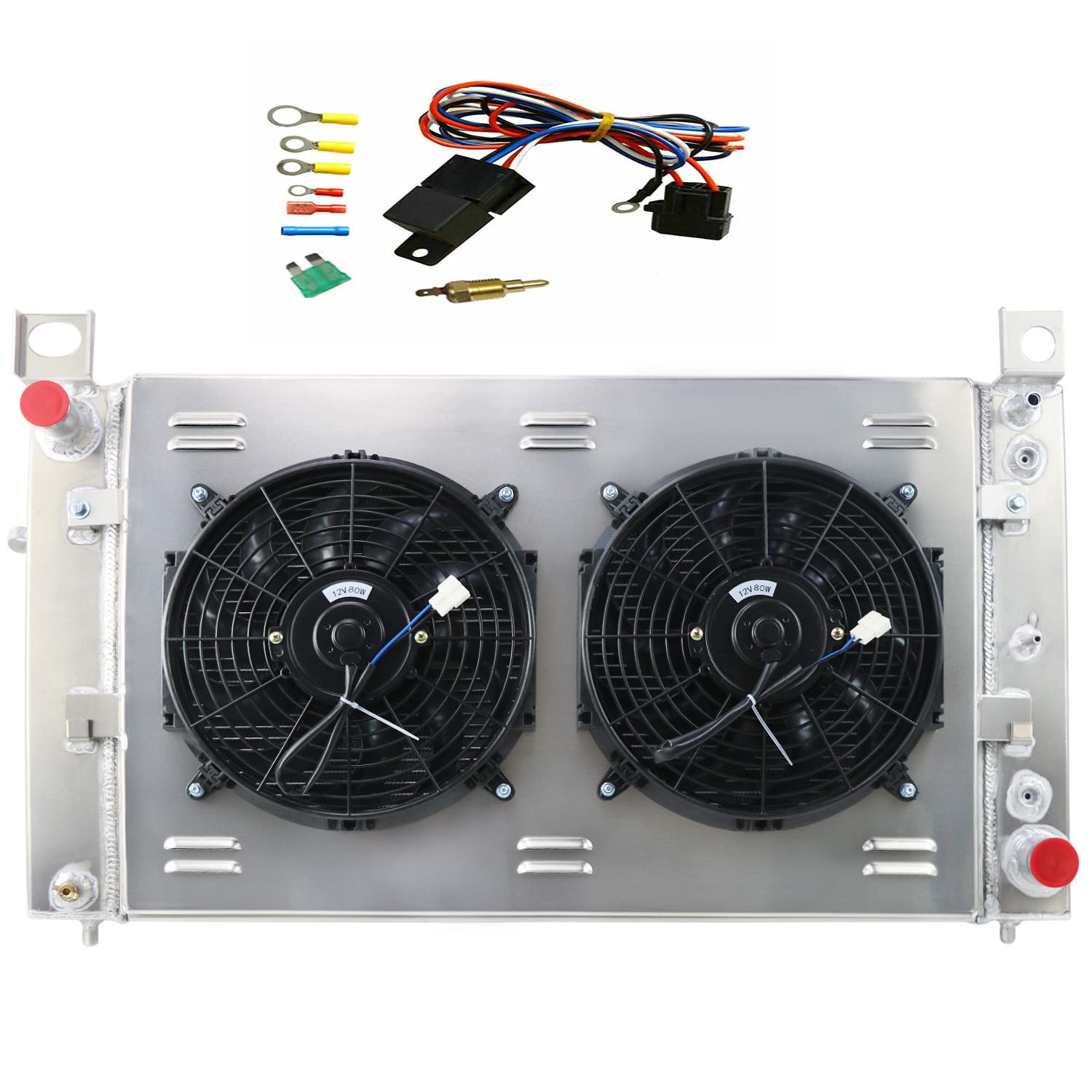 High-Performance Aluminum Radiator with Dual 12