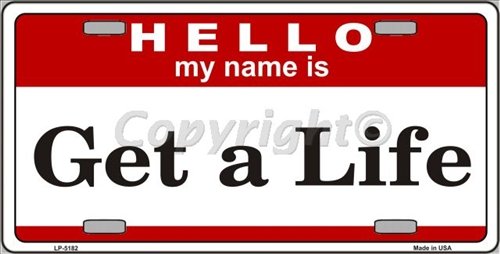 Smart Blonde LP-5182 Novelty Metal License Plate - Funny Car Accessory for Vehicles & Room Decor