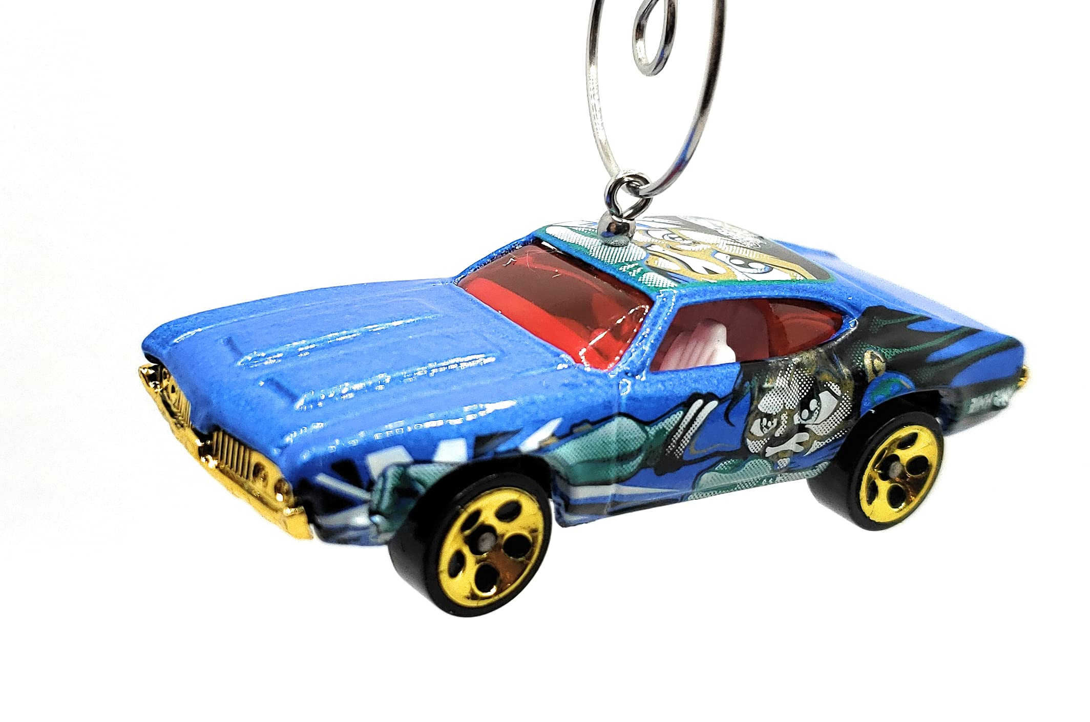 Vintage Oldsmobile 442 Blue Anime Christmas Car Ornament - Perfect for Holiday Tree Decor, Auto Enthusiast Gifts & Anime Fan Collectibles