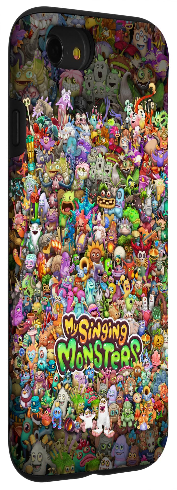 iPhone SE (2020) / 7 / 8 My Singing Monsters Themed Phone Case - Cute Monster Medley Design Protective Cover | Perfect for Gaming Fans & Music Lovers