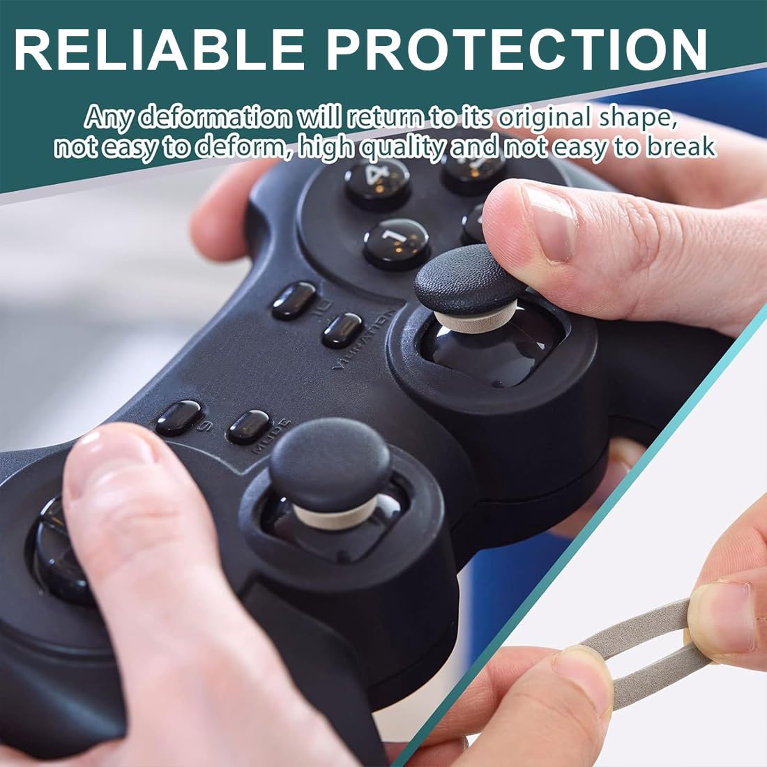 JTKREW 18-Pack Assist Grips for PS5 Controller - Compatible with Steam Deck, PS4, Xbox Series X/S, Xbox One, Switch OLED & Pro Controller - Thumbstick Cushions with 4 Hardness Levels for Enhanced Gaming Precision (Perfect for FPS, Racing & Fighting Games)