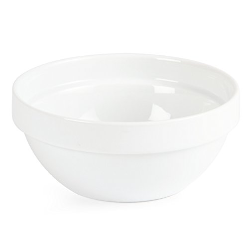 Premium White Cereal Bowl Set of 12 - 19oz (540ml) Large Capacity, 5.7