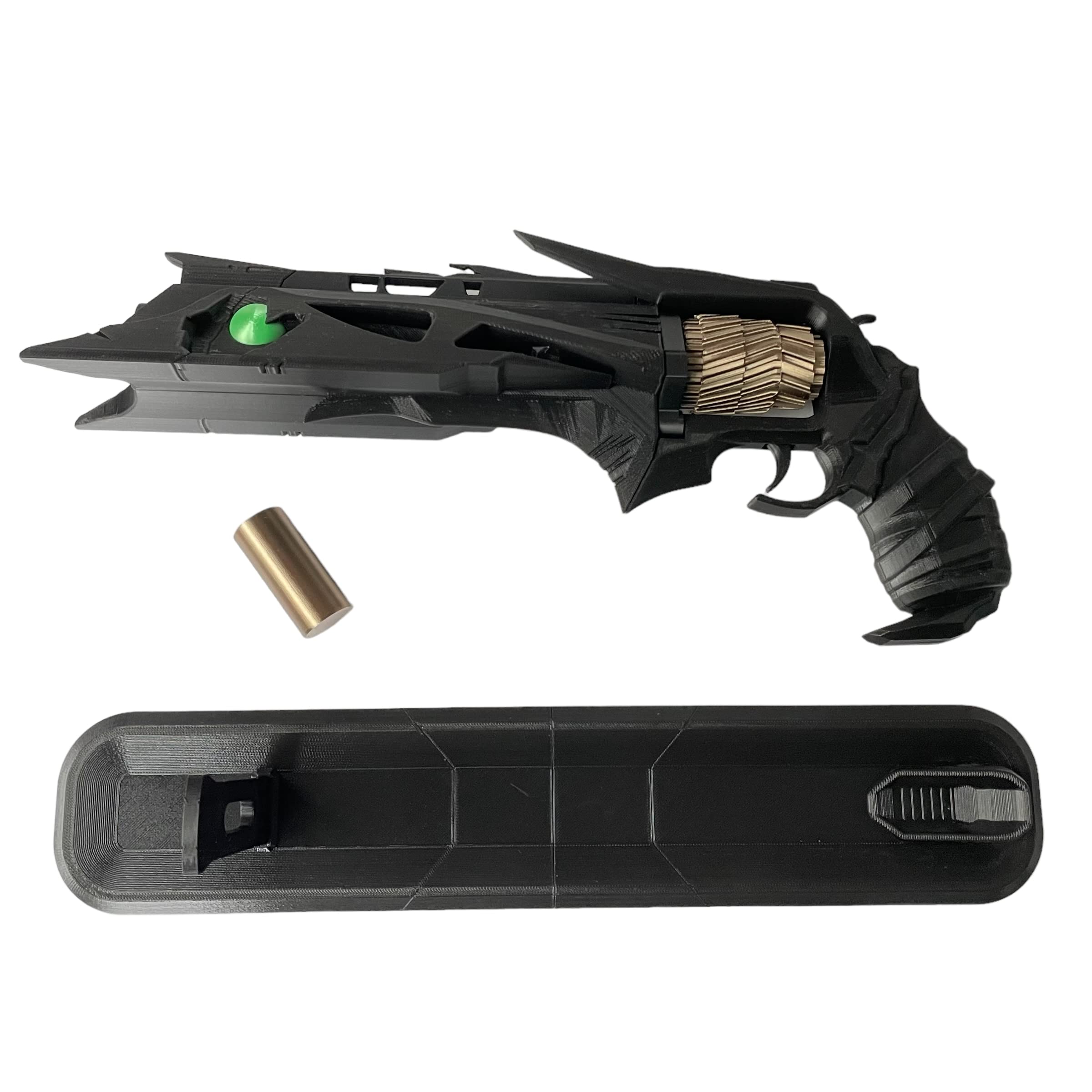 Thorn Hand Cannon Replica - Fully Assembled with Display Stand | Perfect for Cosplay, Gaming Collectibles & Home Decor