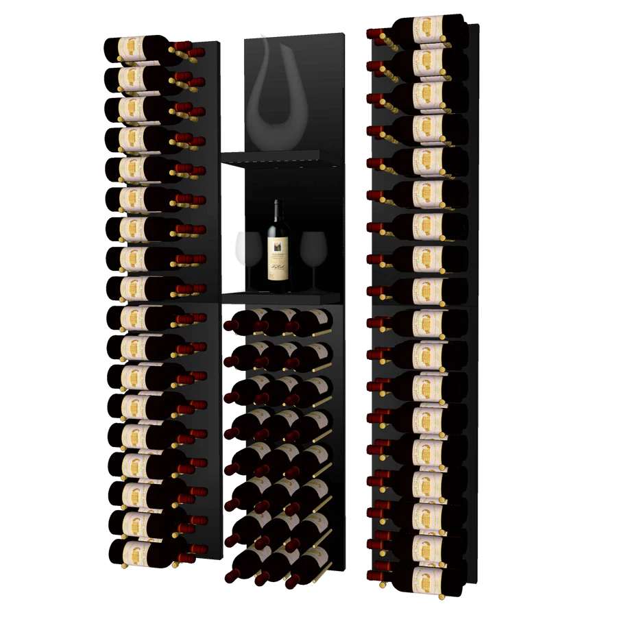 Blue Grouse THE SHOW VINdustry Wine Wall - Premium Wine Display Rack for Home, Bar, Restaurant & Wine Cellar Organization
