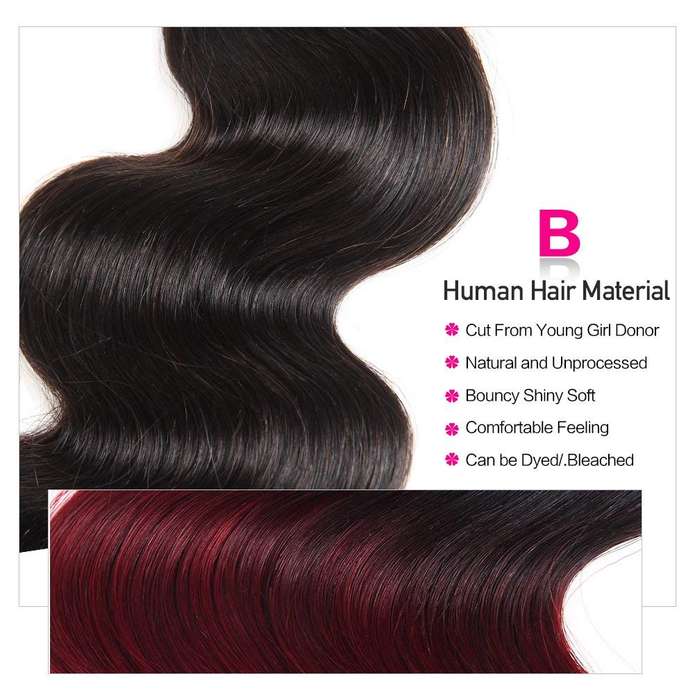 100% Unprocessed Brazilian Virgin Human Hair Bundles - 20 22 24 Inch Body Wave Weave - 12A Grade Natural Black Hair Extensions for Styling, Braiding & Everyday Wear