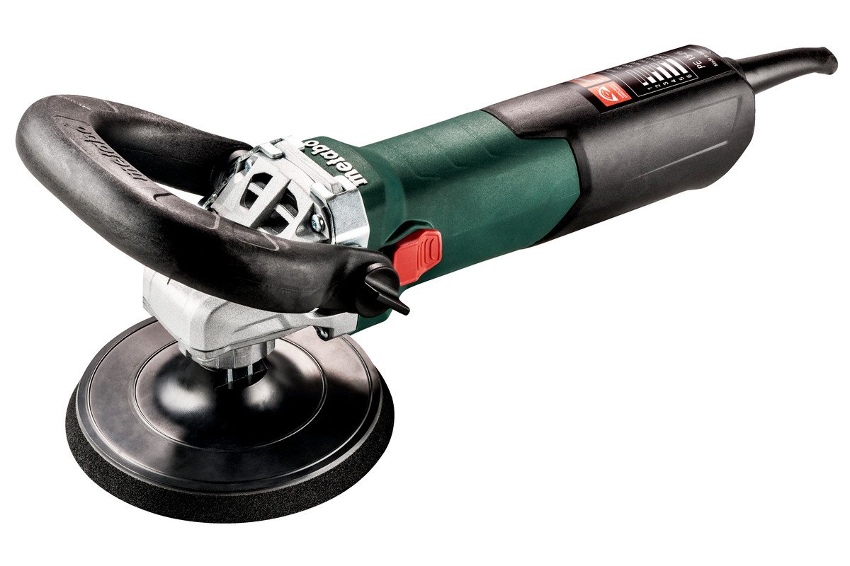 Metabo PE 15-30 7-Inch Variable Speed Polisher - 800-3000 RPM, 13.5 AMP with Lock-on & Electronics (Model 615300420, Green) - Perfect for Car Detailing, Boat Polishing & Metal Finishing