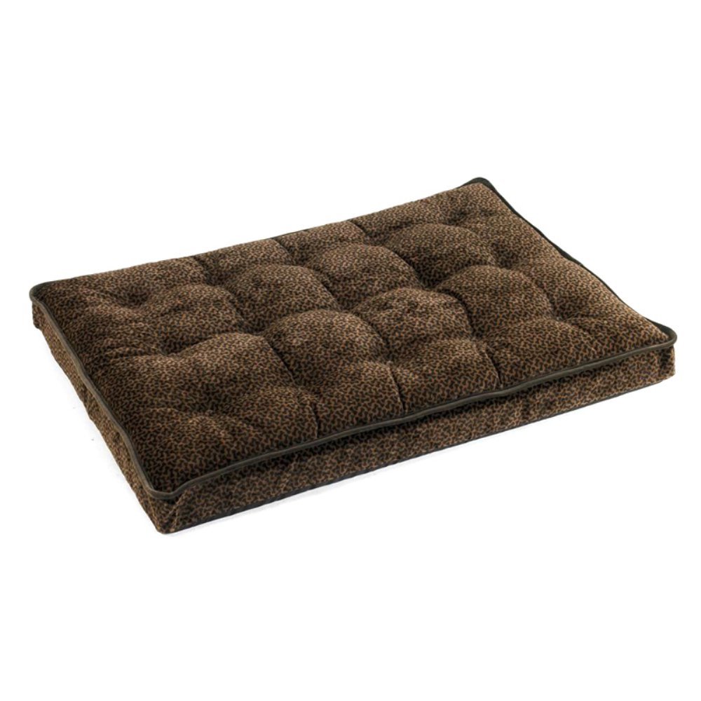 Premium Orthopedic Dog Bed for Medium Dogs - Bowser's Luxury Crate Mattress with Chocolate Bones Design - Perfect for Crates, Kennels & Home Use