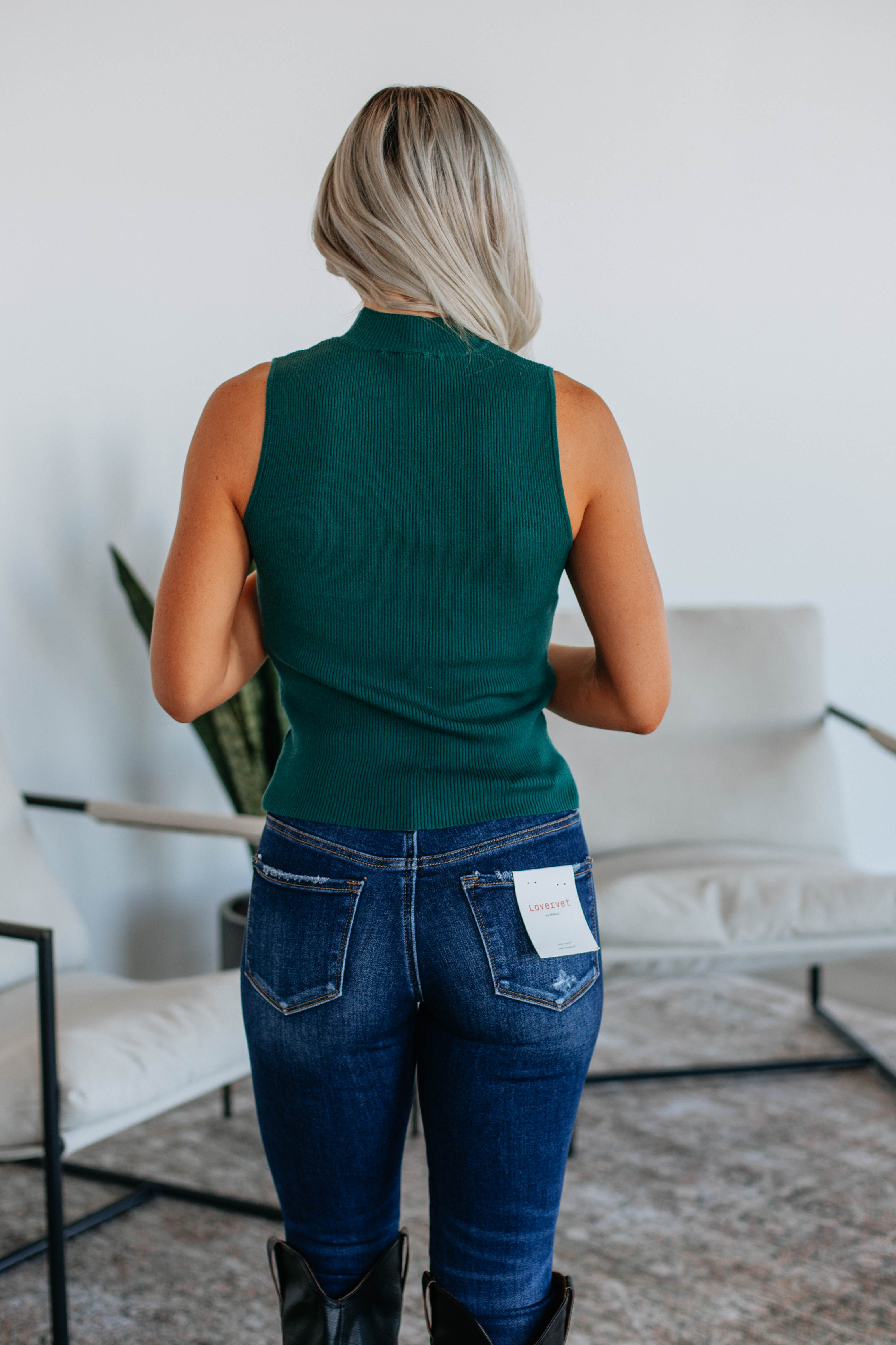 Powell Knit Tank Top for Women - Soft & Comfortable Peacock Blue Summer Casual Wear - Perfect for Beach, Vacation, and Everyday Outfits
