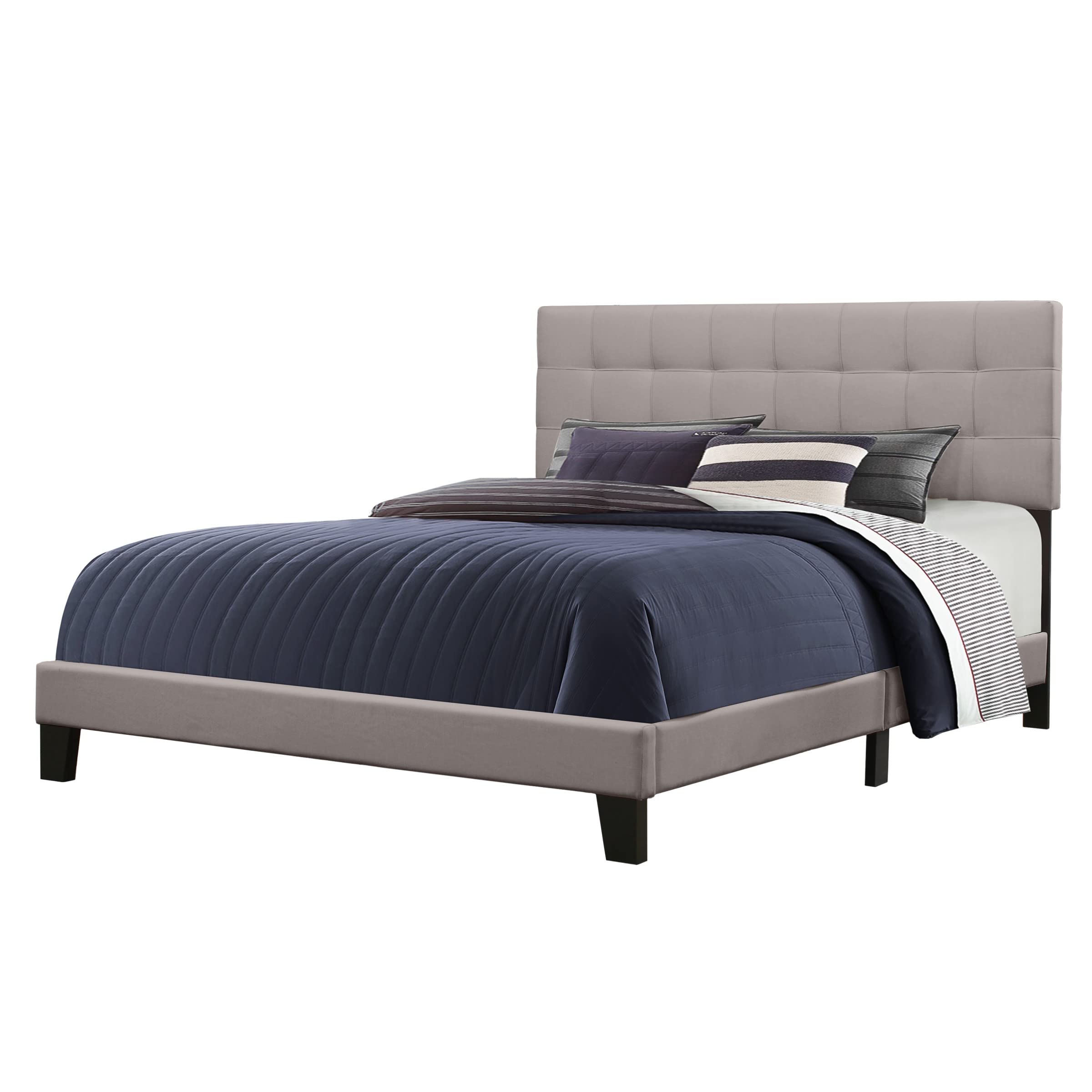 Hillsdale Furniture Delaney King Size Bed Frame in Stone Finish - Perfect for Master Bedroom & Guest Room Decor