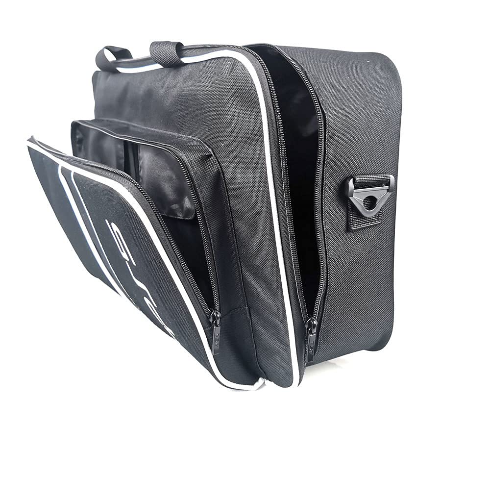 Waterproof Shockproof Travel Storage Bag for PS5/PS5 Slim/PS4 Console & Accessories - Adjustable Handle Protective Case with Pockets for Controllers & Headset - Perfect for Gaming Travel & Home Organization
