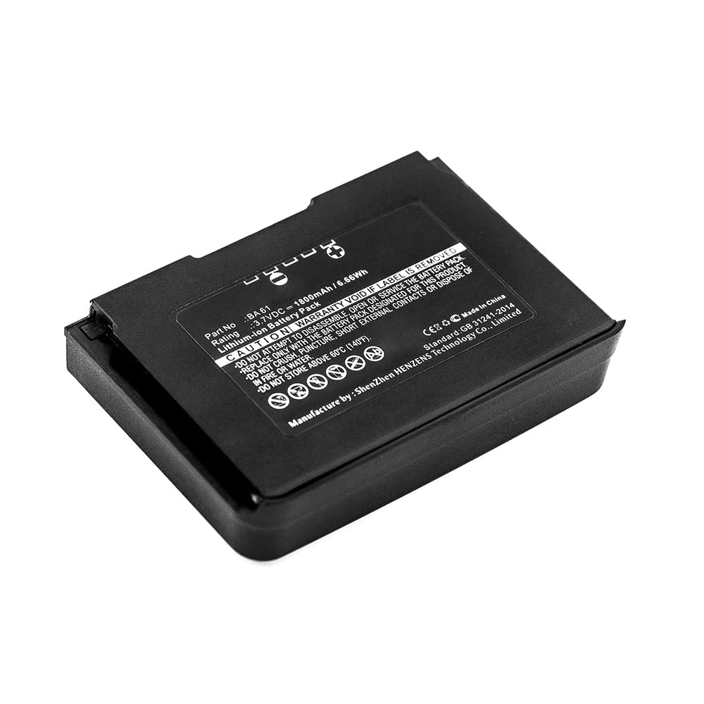 Synergy Digital Wireless Headset Battery - 1800mAh Li-ion 3.7V Replacement Battery for Sennheiser BA 61 Headset | Long-Lasting Power for Office, Call Center & Customer Service Use