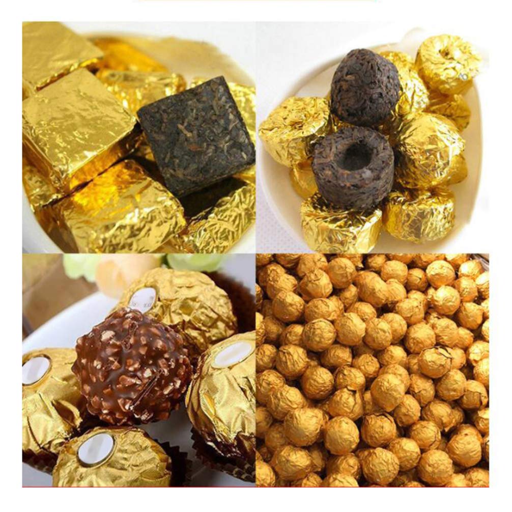 800pcs Gold Foil Candy Wrappers - Premium Chocolate Wrapping Paper for Candy Packaging, Baking & Party Favors - Perfect for Weddings, Birthdays, Baby Showers & Holiday Treats