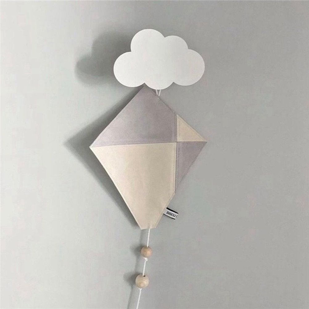Daycount® White Wooden Cloud Wall Decor - Handcrafted Cloud Shaped Hangers for Home & Living Room Wall Decoration - Perfect for Nursery, Bedroom, and Boho Style Interior Design