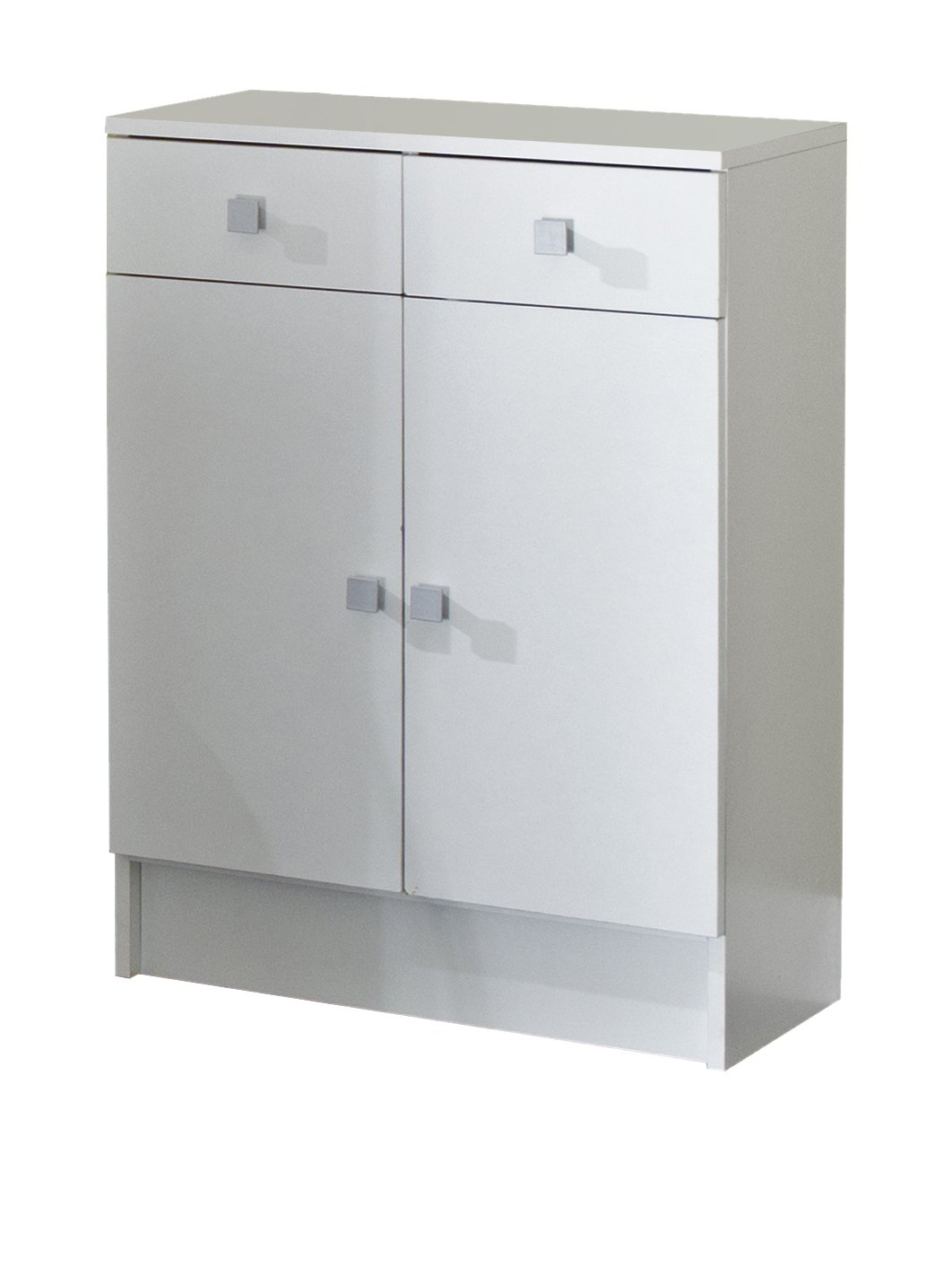 Temahome White Junior Storage Bathroom Cabinet with Adjustable Shelves - Perfect for Small Bathrooms, Kids' Rooms & Closet Organization