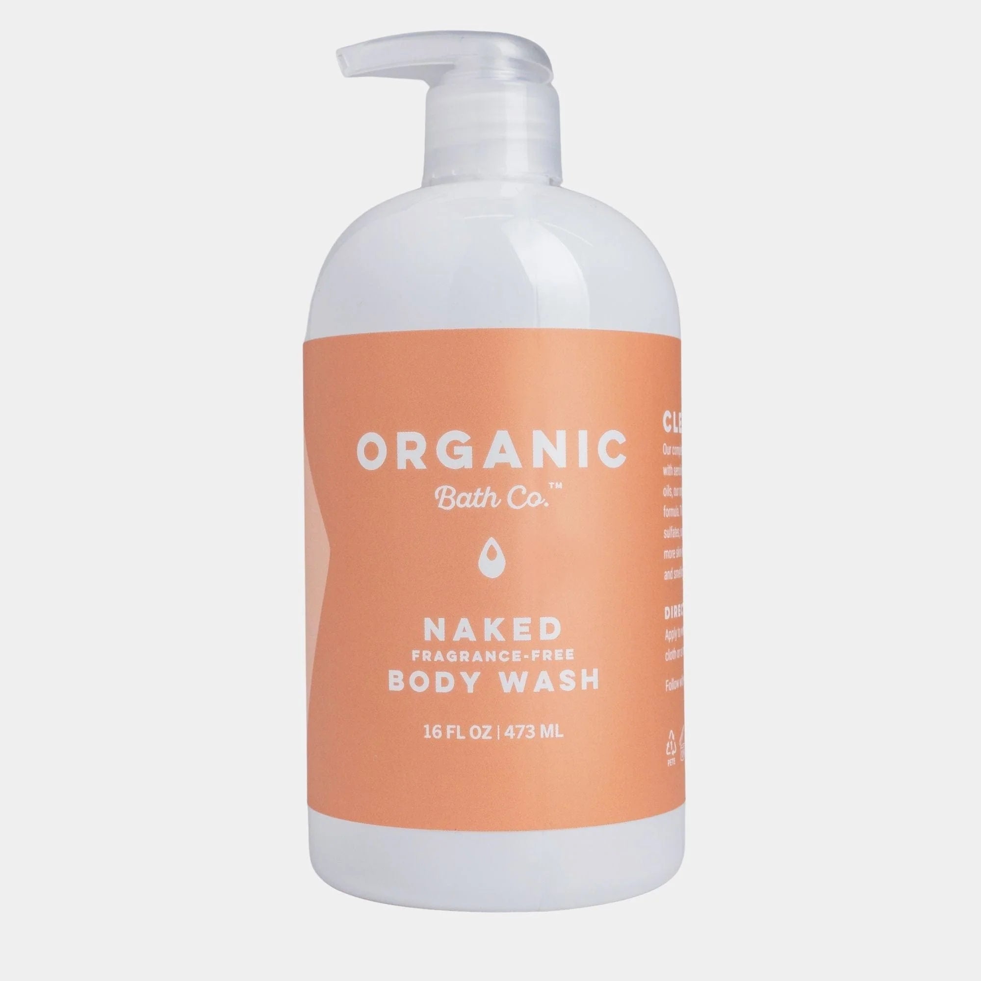 Organic Naked Body Wash for Sensitive Skin - Sulfate-Free, Vegan & Cruelty-Free - Perfect for Daily Shower & Spa Relaxation