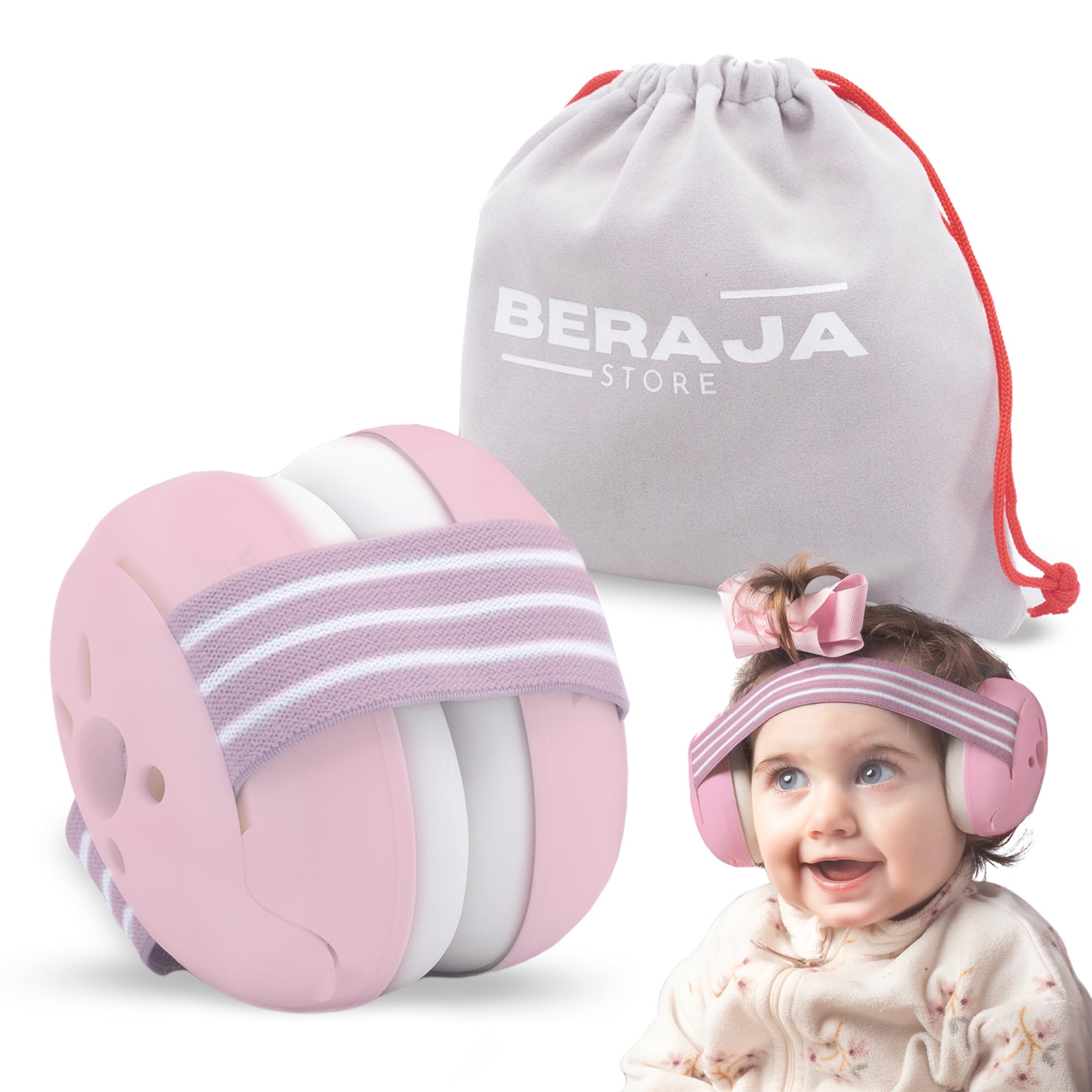 Baby Noise Cancelling Headphones - Comfortable Ear Protection for Infants & Toddlers - Perfect for Airplane Travel, Loud Events & Sensory Sensitivity