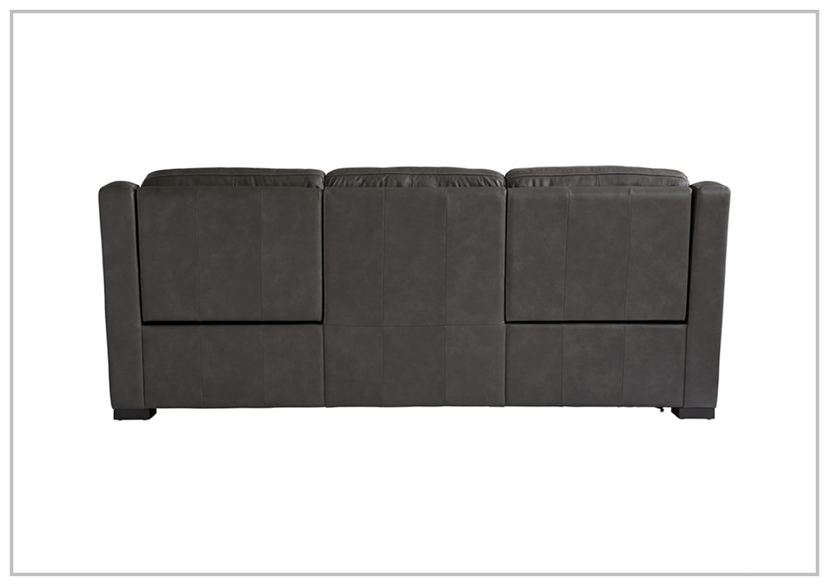 Bernhardt Germain 3-Seater Leather Power Reclining Sofa with USB Charging Ports - Modern Living Room Furniture for Home Theater & Family Relaxation
