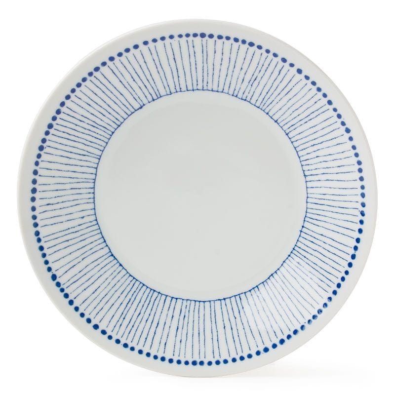 Premium 9.5 Inch Ceramic Dinner Plate Set - Ao Tokusai Japanese Style Tableware for Restaurants, Home Dining & Gift Giving