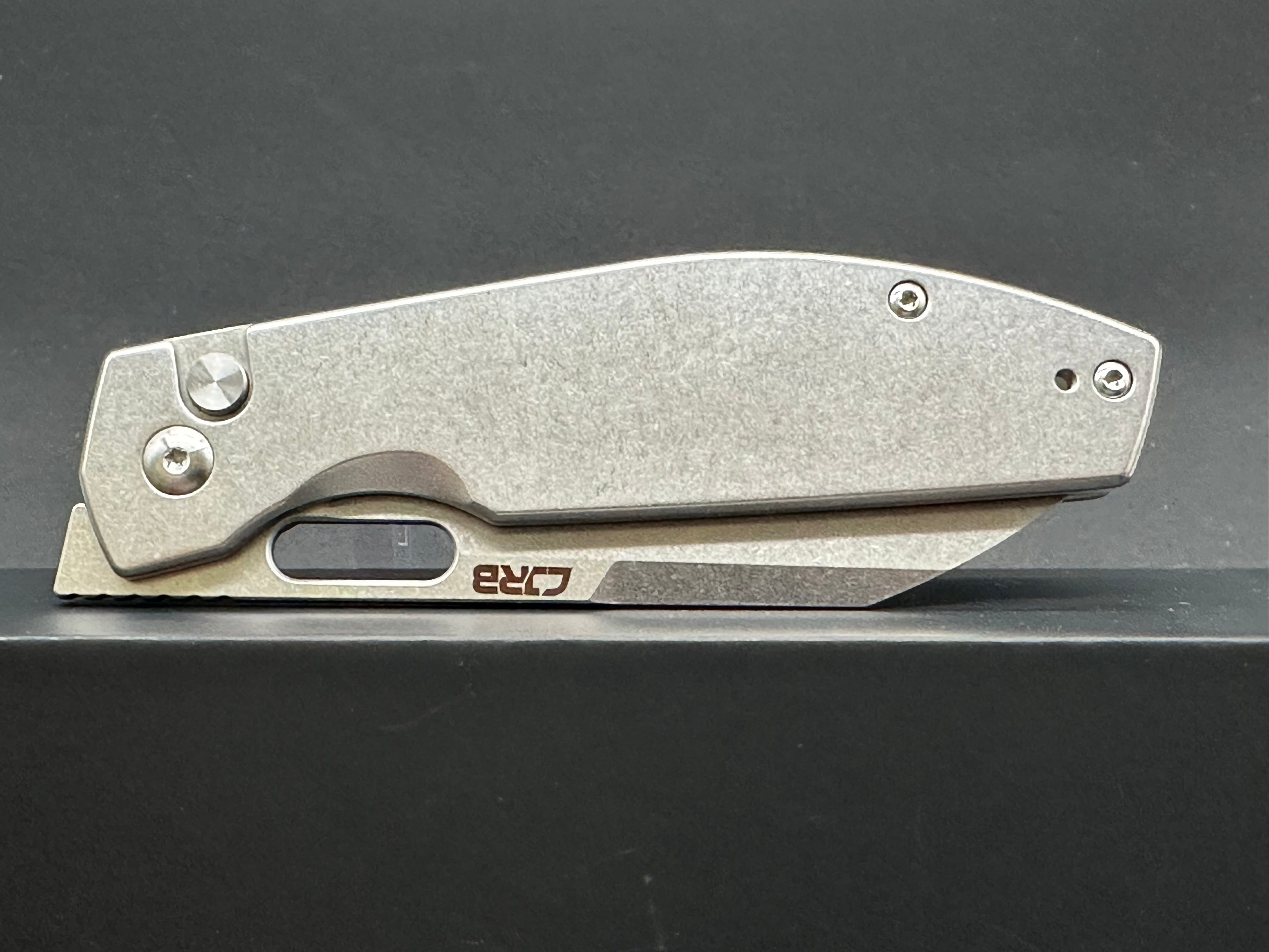 CJRB Ekko Button Lock Folding Knife J1929B - EDC Pocket Knife for Camping, Hiking & Outdoor Activities