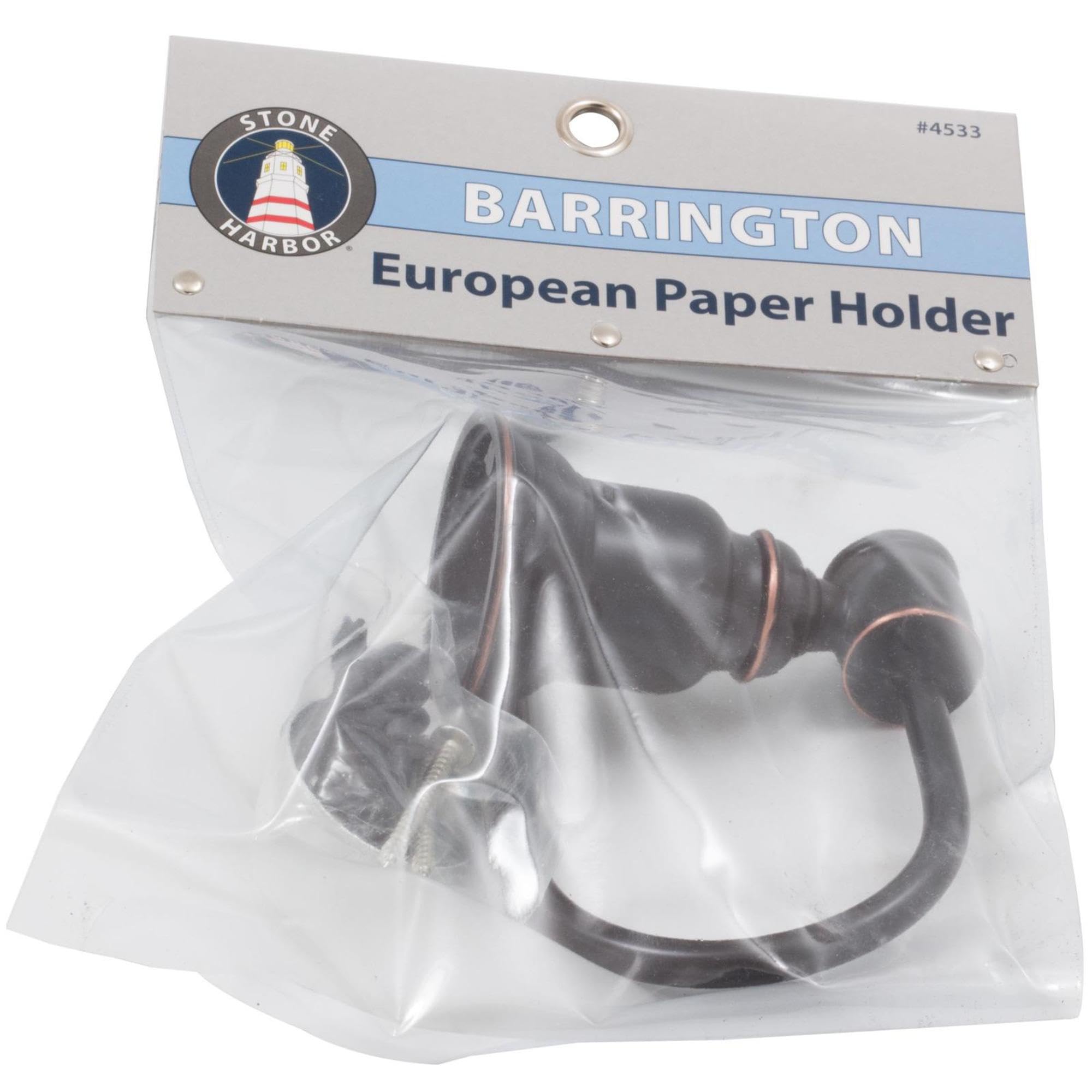 Vintage Bronze Barrington European Paper Holder by Stone Harbor Hardware - Elegant Home Office & Bathroom Organizer for Mail, Newspapers & Magazines