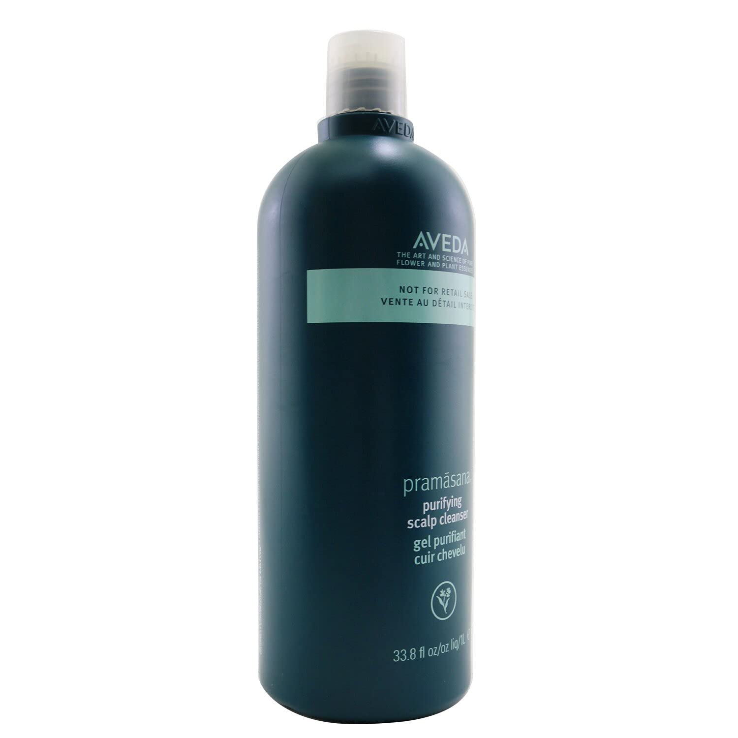 Aveda Pramasana Purifying Scalp Cleanser 33.8 oz (1 Liter) - Deep Cleansing Shampoo for Dry & Oily Scalp - Vegan & Sulfate-Free Hair Care for Men & Women - Perfect for Daily Use & Scalp Detox