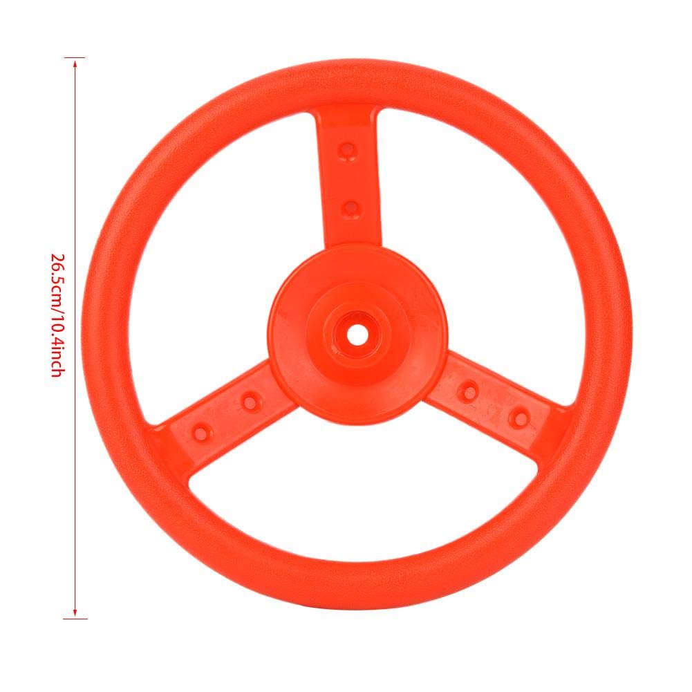 VGEBY1 Kids Swing Set Steering Wheel - Durable Plastic Outdoor Playground Swing Accessory for Children (Red) | Perfect for Backyard Playgrounds, Parks & Outdoor Fun