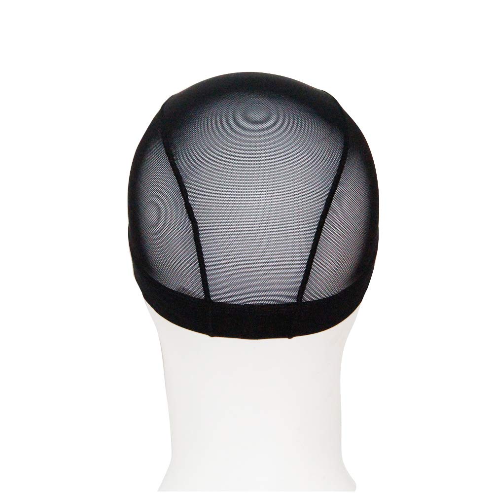 2 Pack Anti-Slip Mesh Wig Dome Caps - Breathable Reusable Wig Caps for Women, Men & Kids - Black (S/M/L/XL/2XL/3XL) - Perfect for Cosplay, Daily Wear & Hair Styling