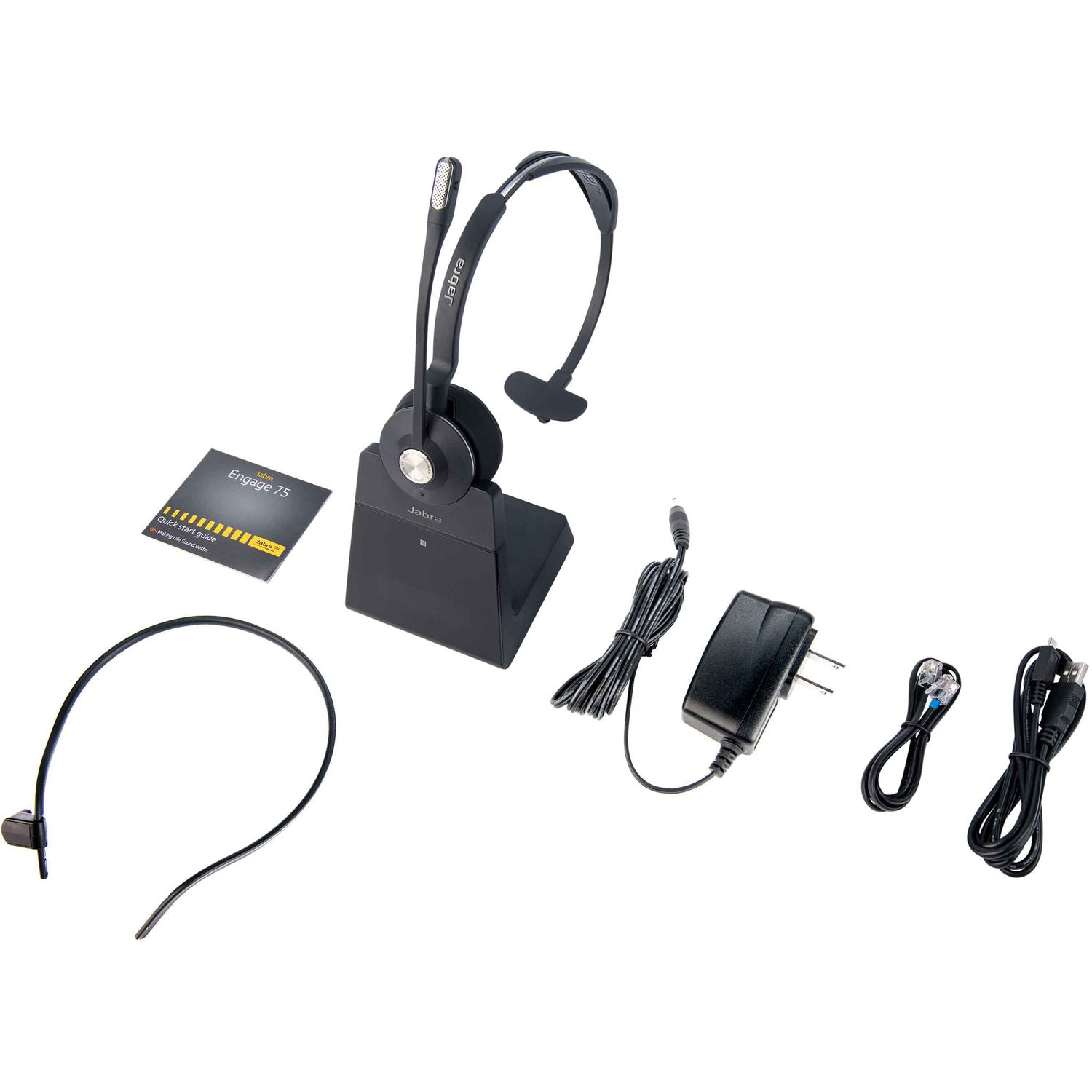 Jabra Engage 75 Wireless Headset - Premium Noise Cancelling Office Headphones with Industry-Leading Wireless Technology | Perfect for Call Centers, Remote Work & Business Communications
