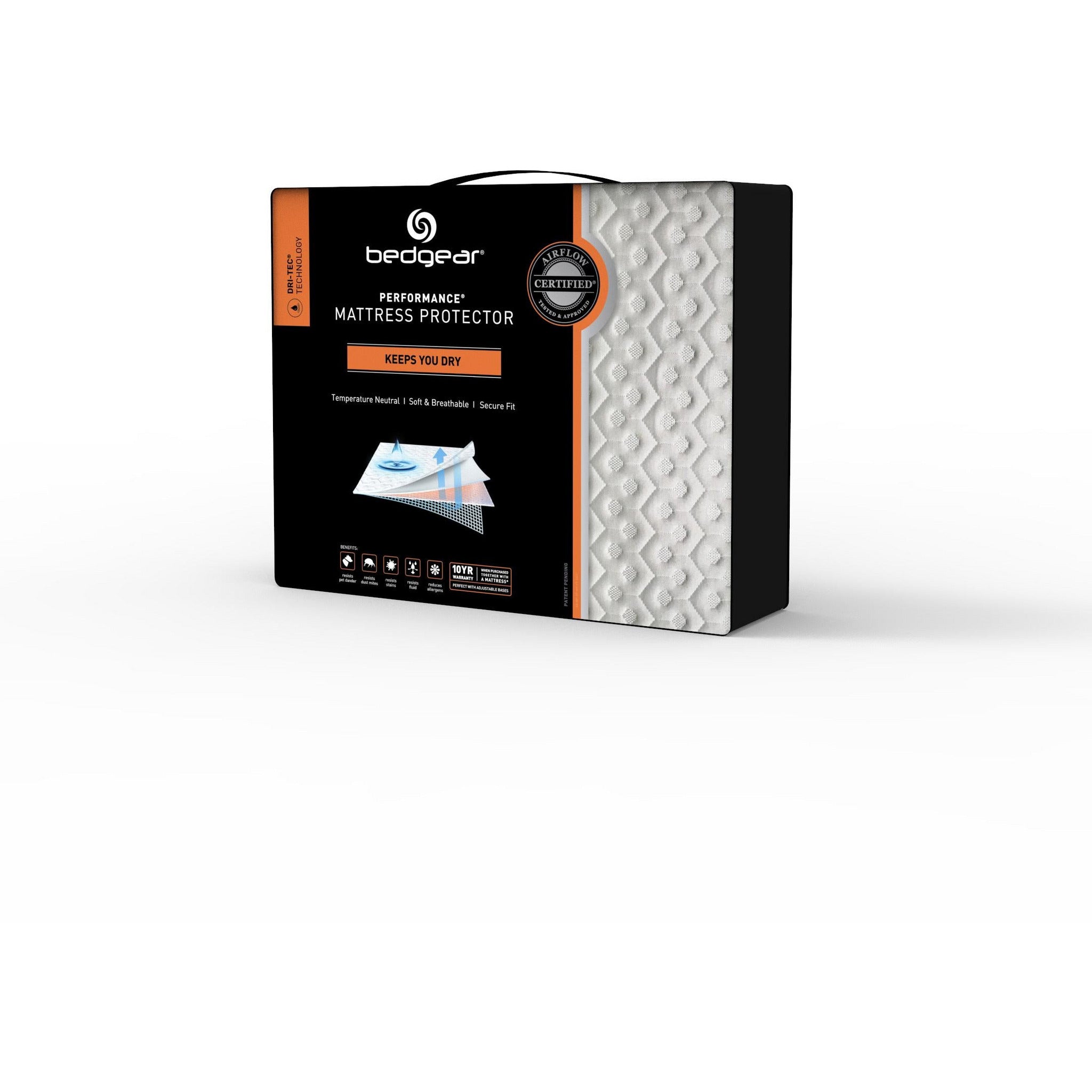 **Dri-Tec Waterproof Mattress Protector - Queen Size, Hypoallergenic & Breathable - Perfect for Bedwetting, Allergies & Sweat Protection**